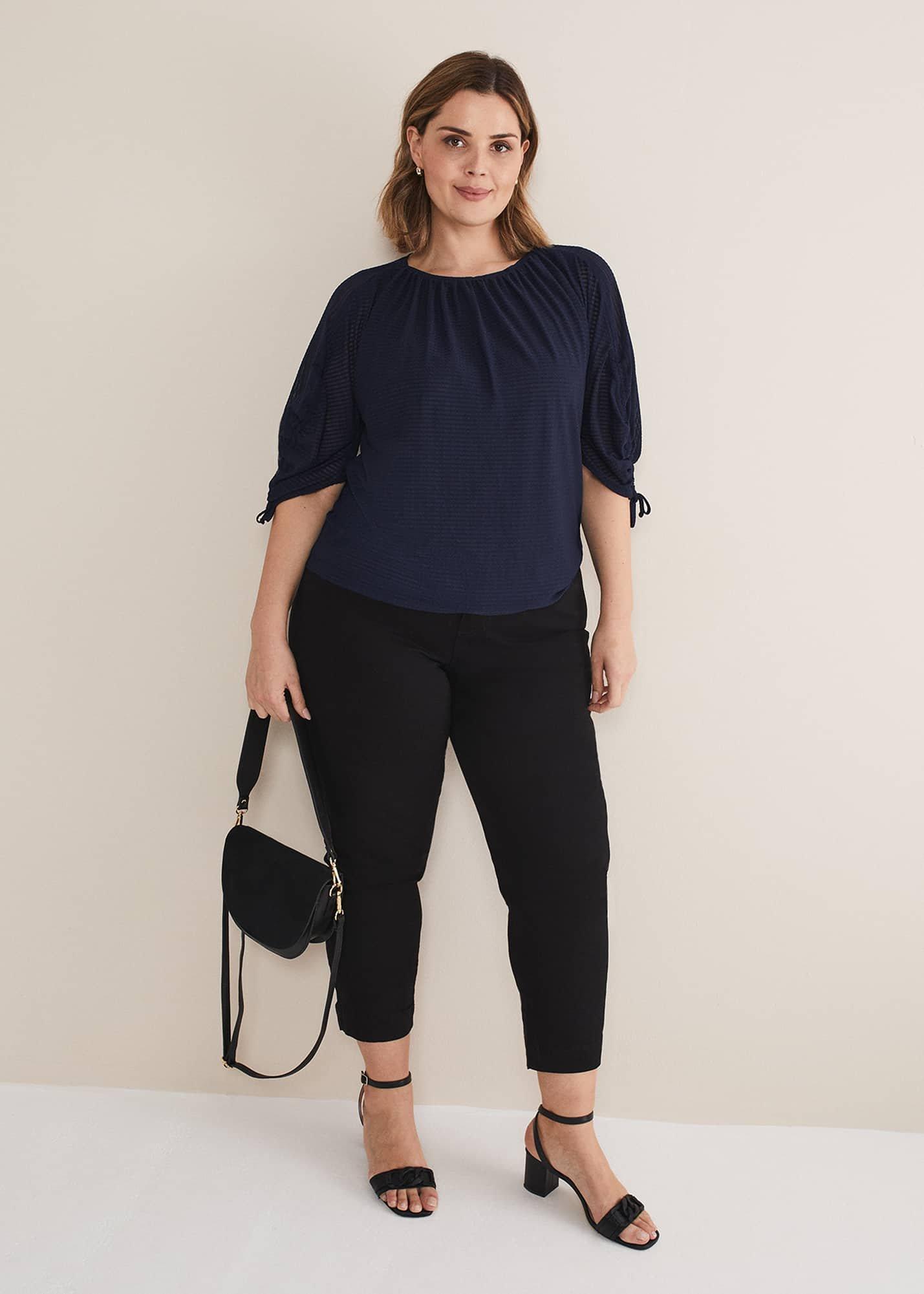 Meda Textured Jersey Top
