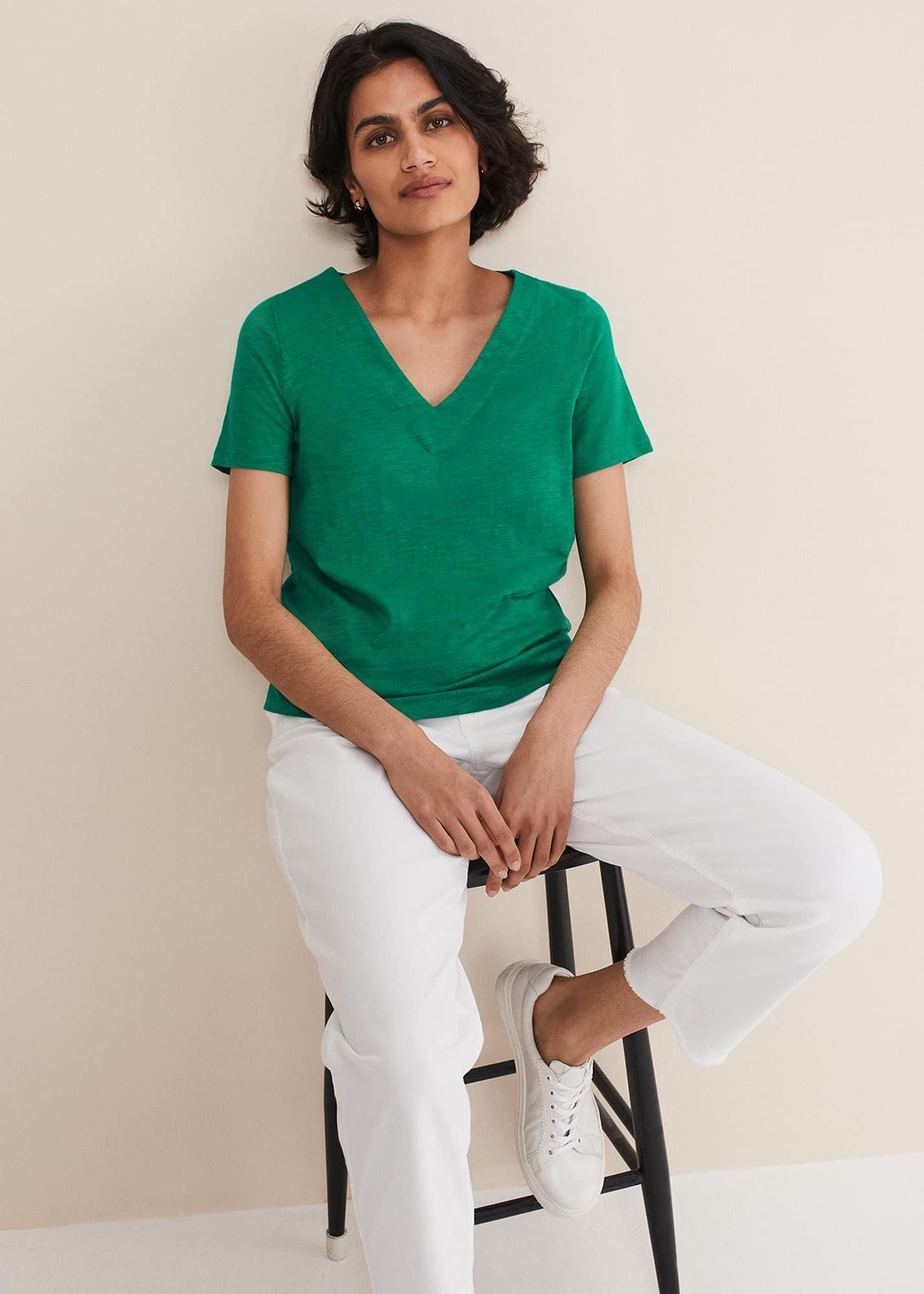 Elspeth V Neck Top