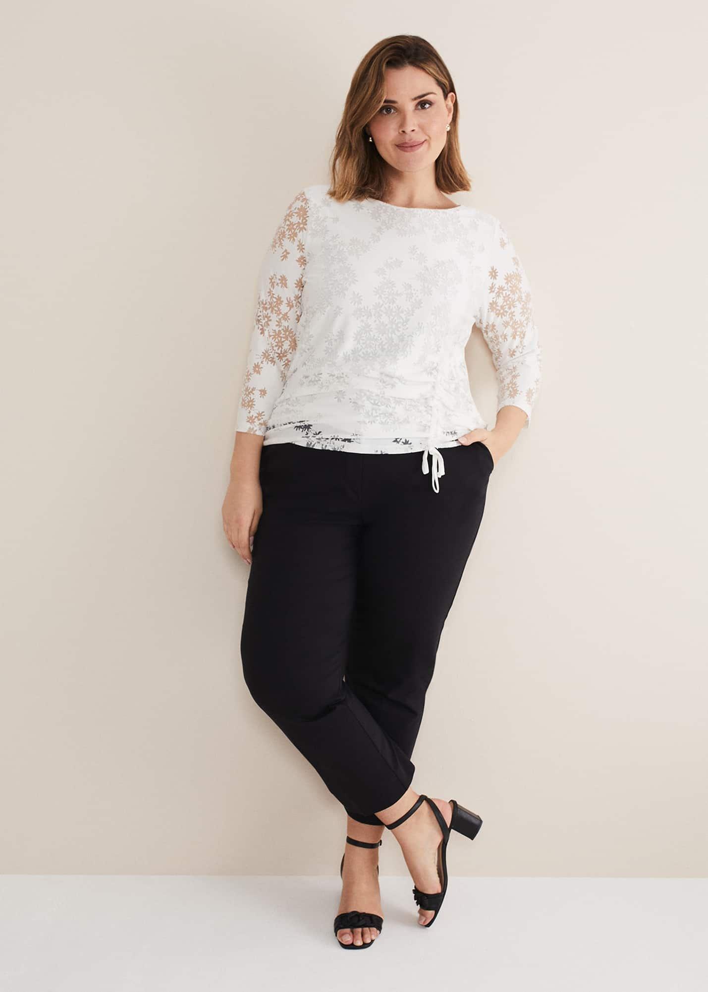 Mariella Floral Burnout Top