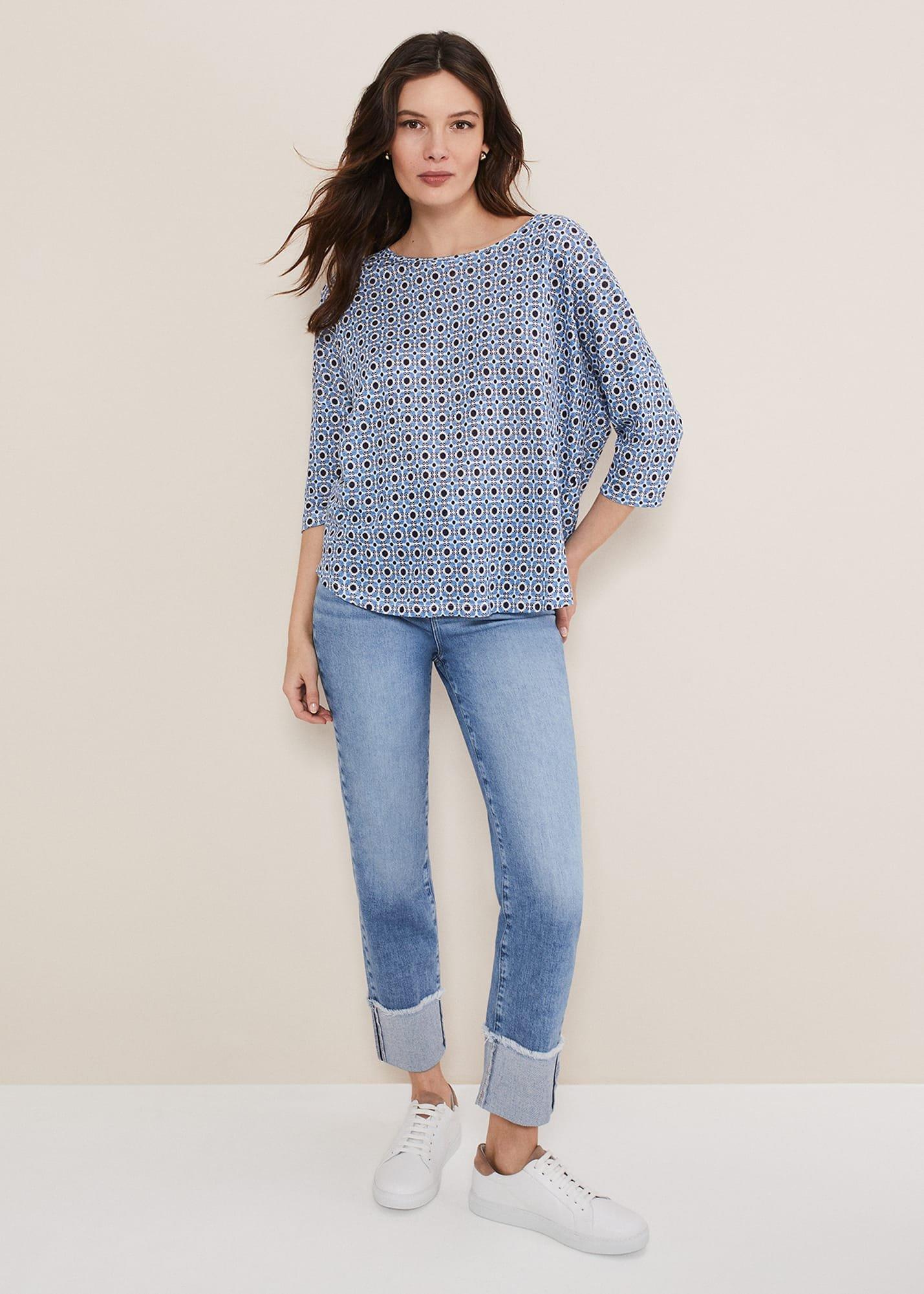 Hadleigh Linen Printed Top