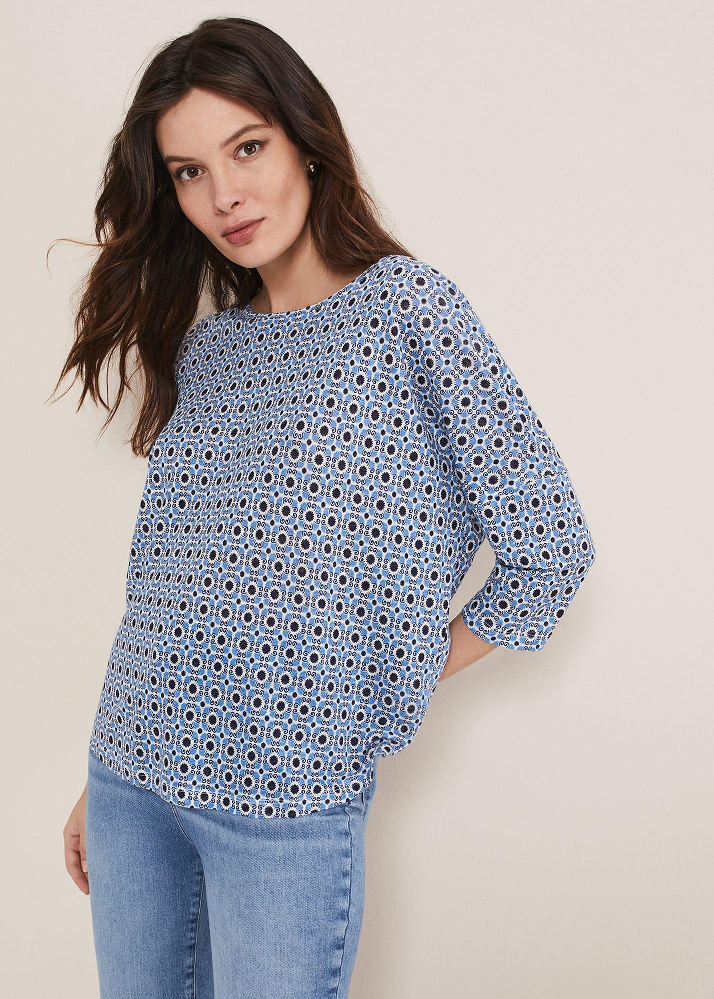 Hadleigh Linen Printed Top