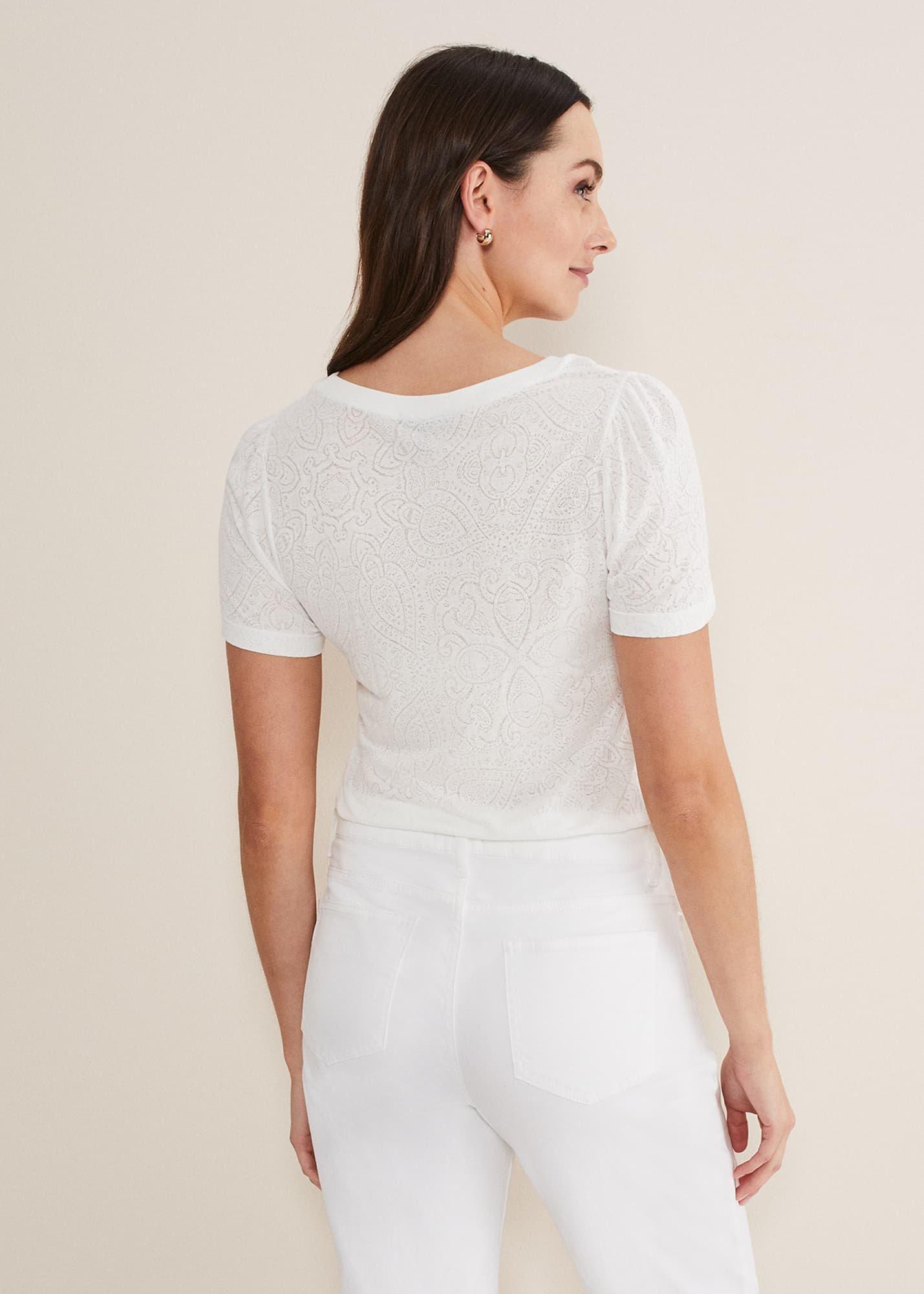 Kinsley Pointelle Jersey Tee