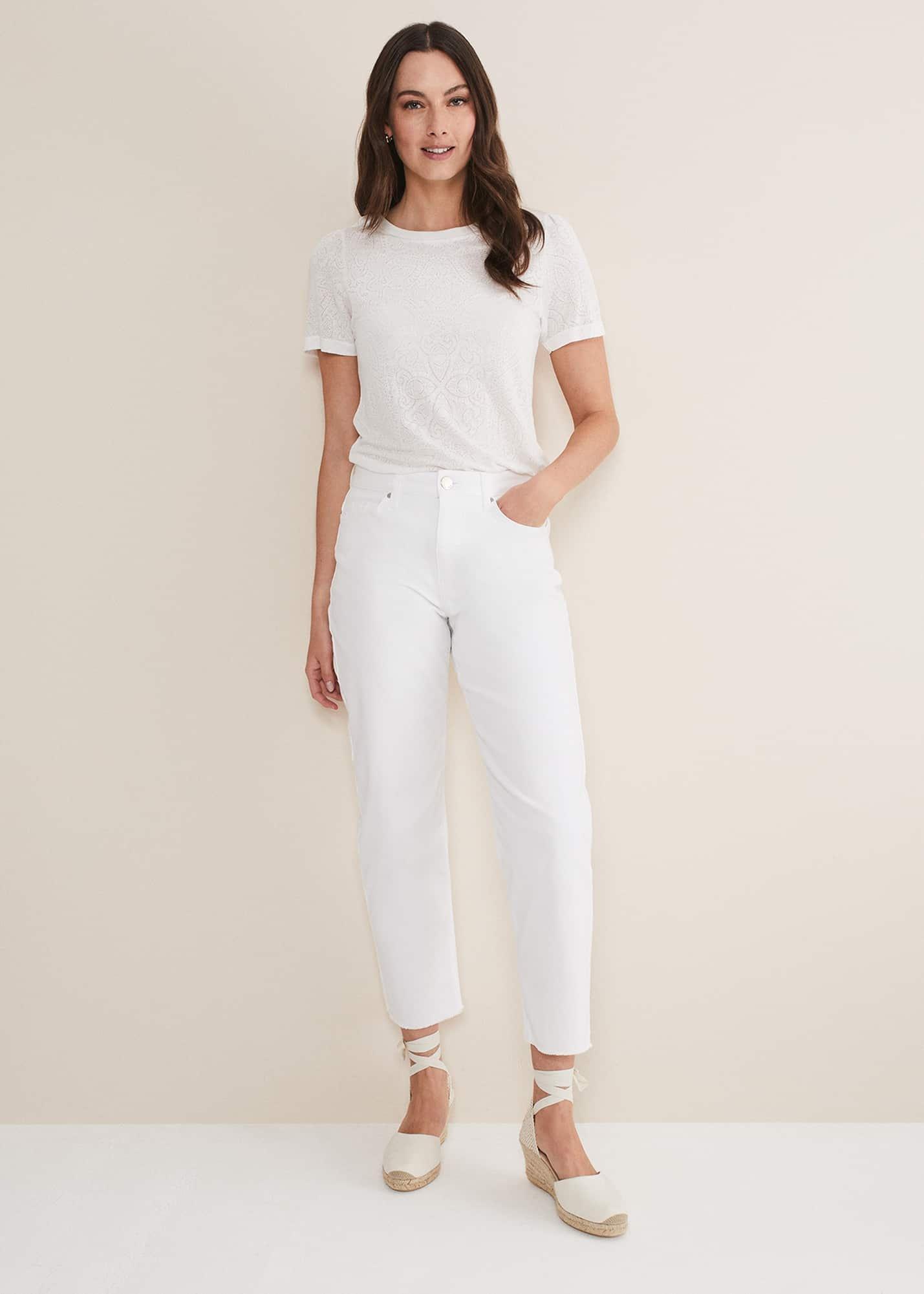 Kinsley Pointelle Jersey Tee