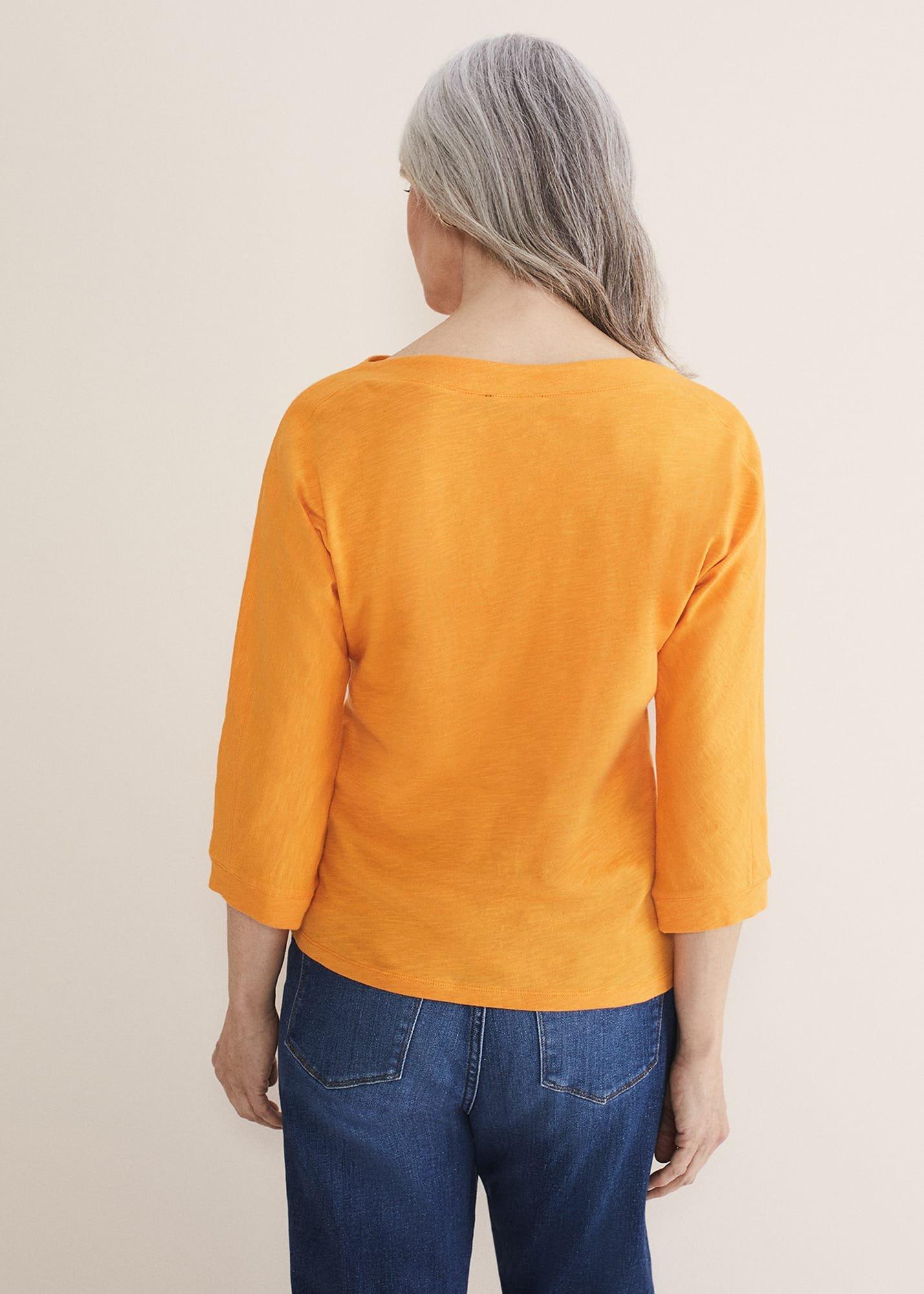 Belle Orange Cotton Top