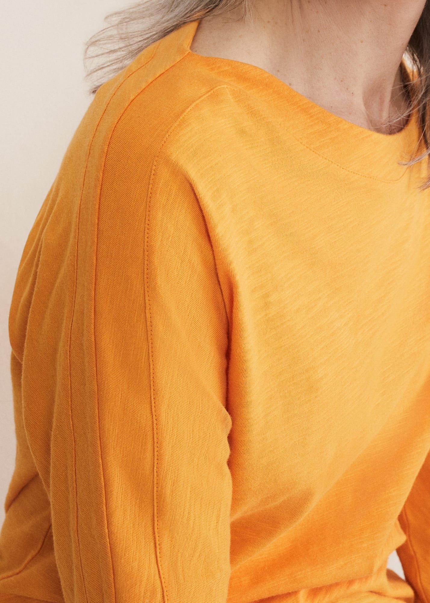 Belle Orange Cotton Top