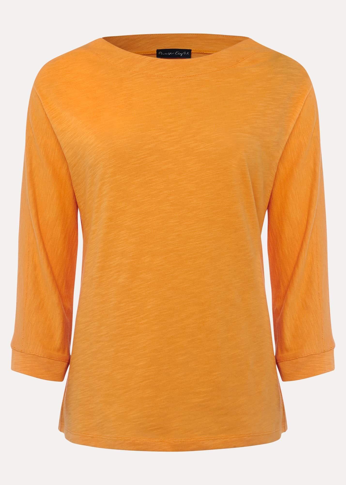 Belle Orange Cotton Top