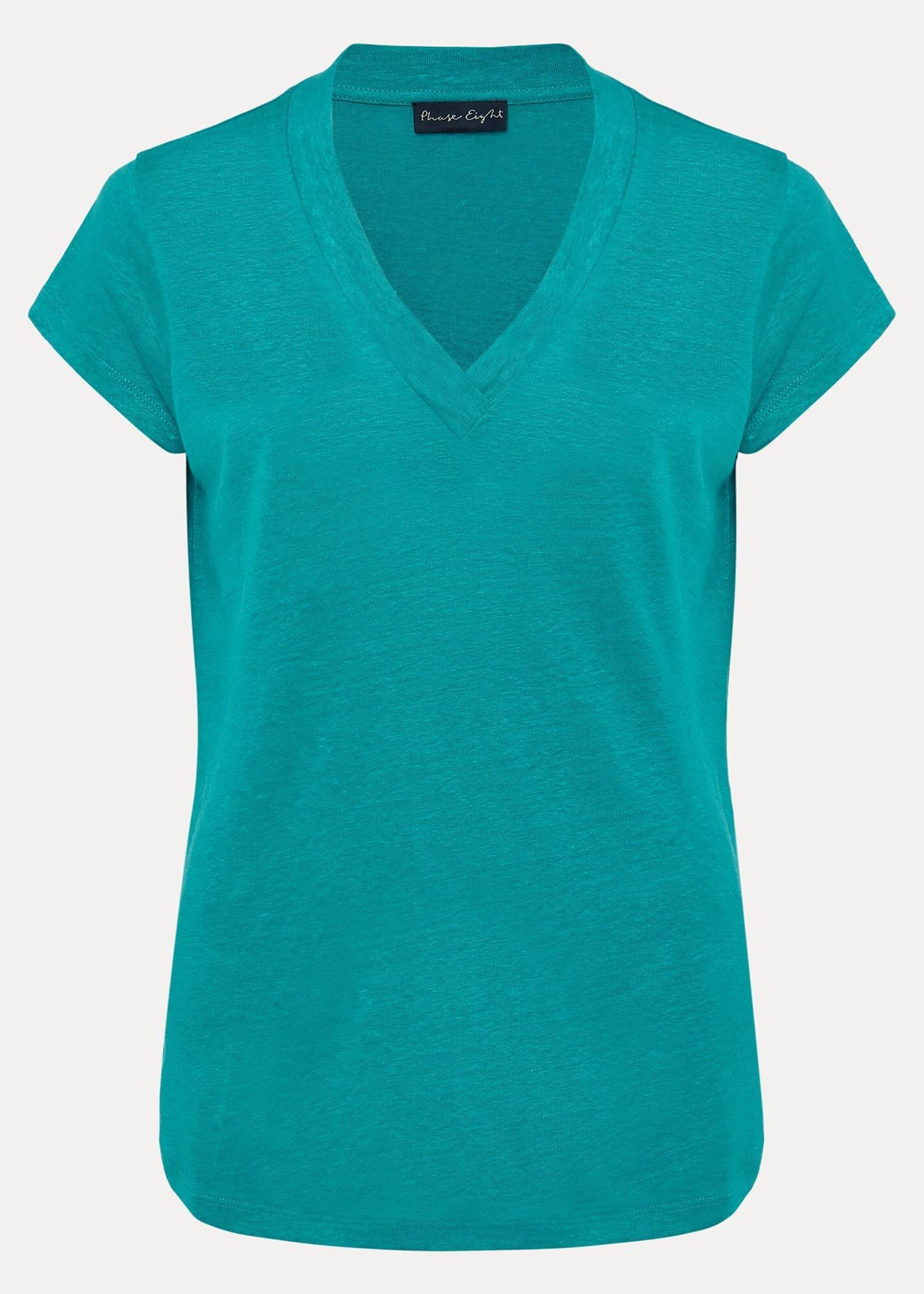 Emera V Neck Linen Top
