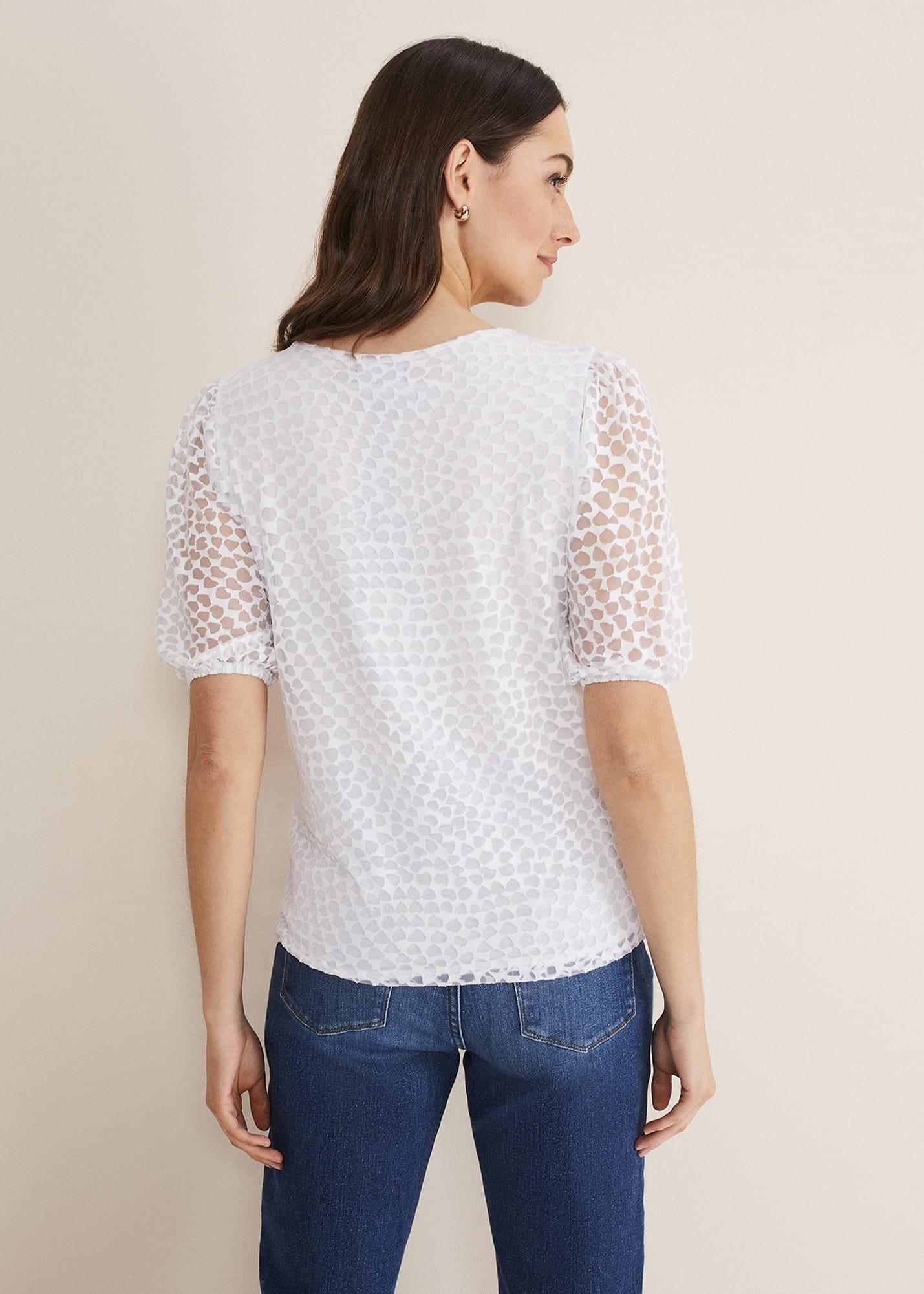 Hally Heart Burnout Top