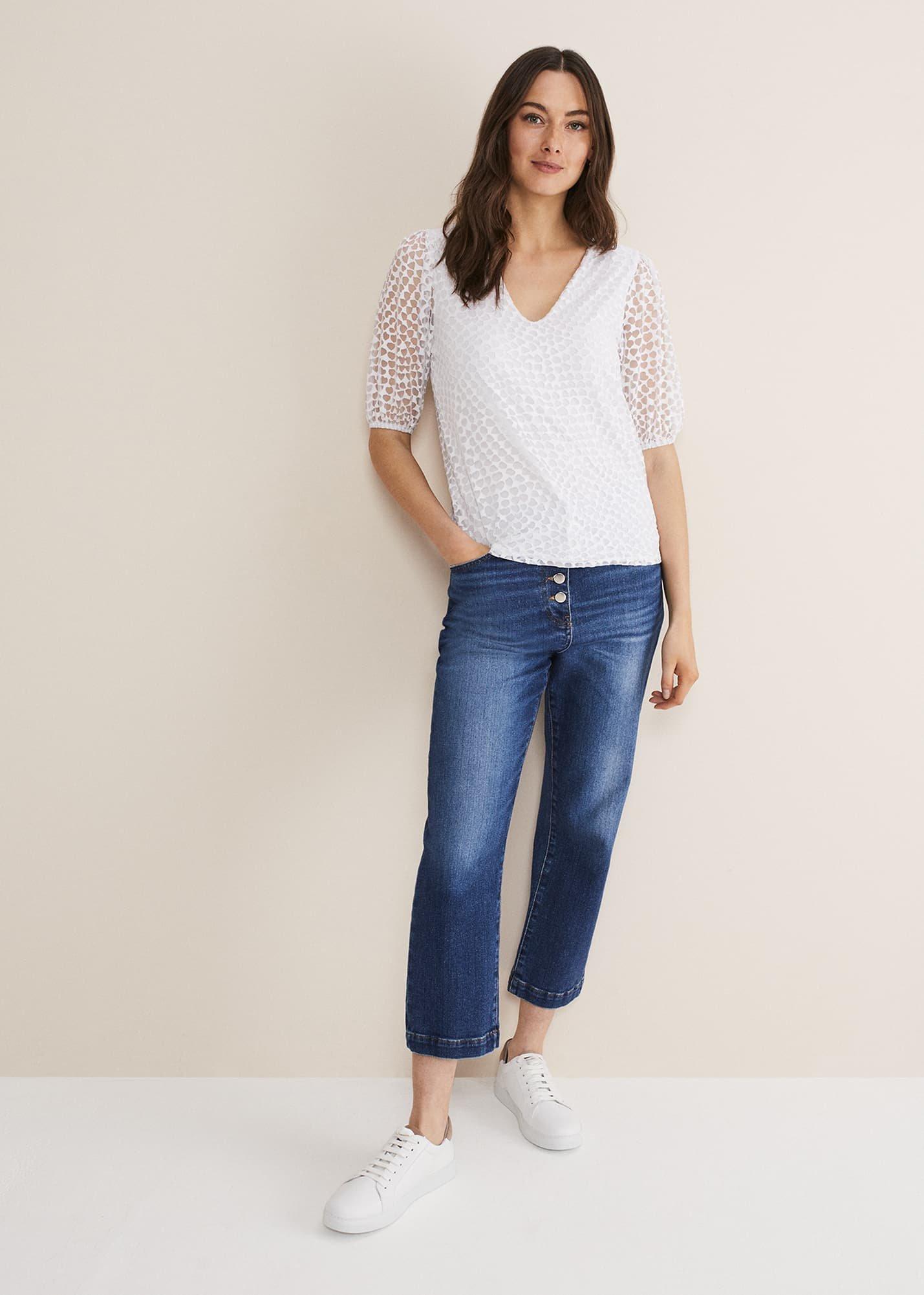 Hally Heart Burnout Top