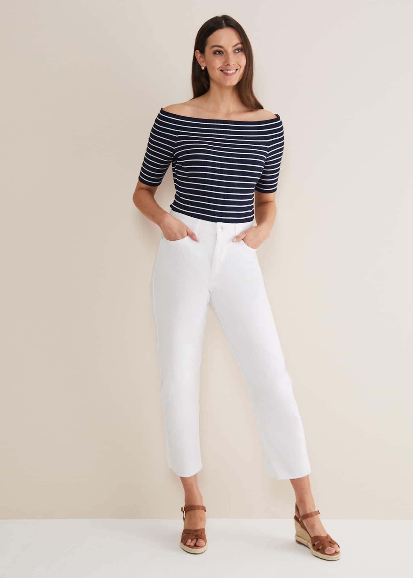 Taylah Striped Bandeau Top