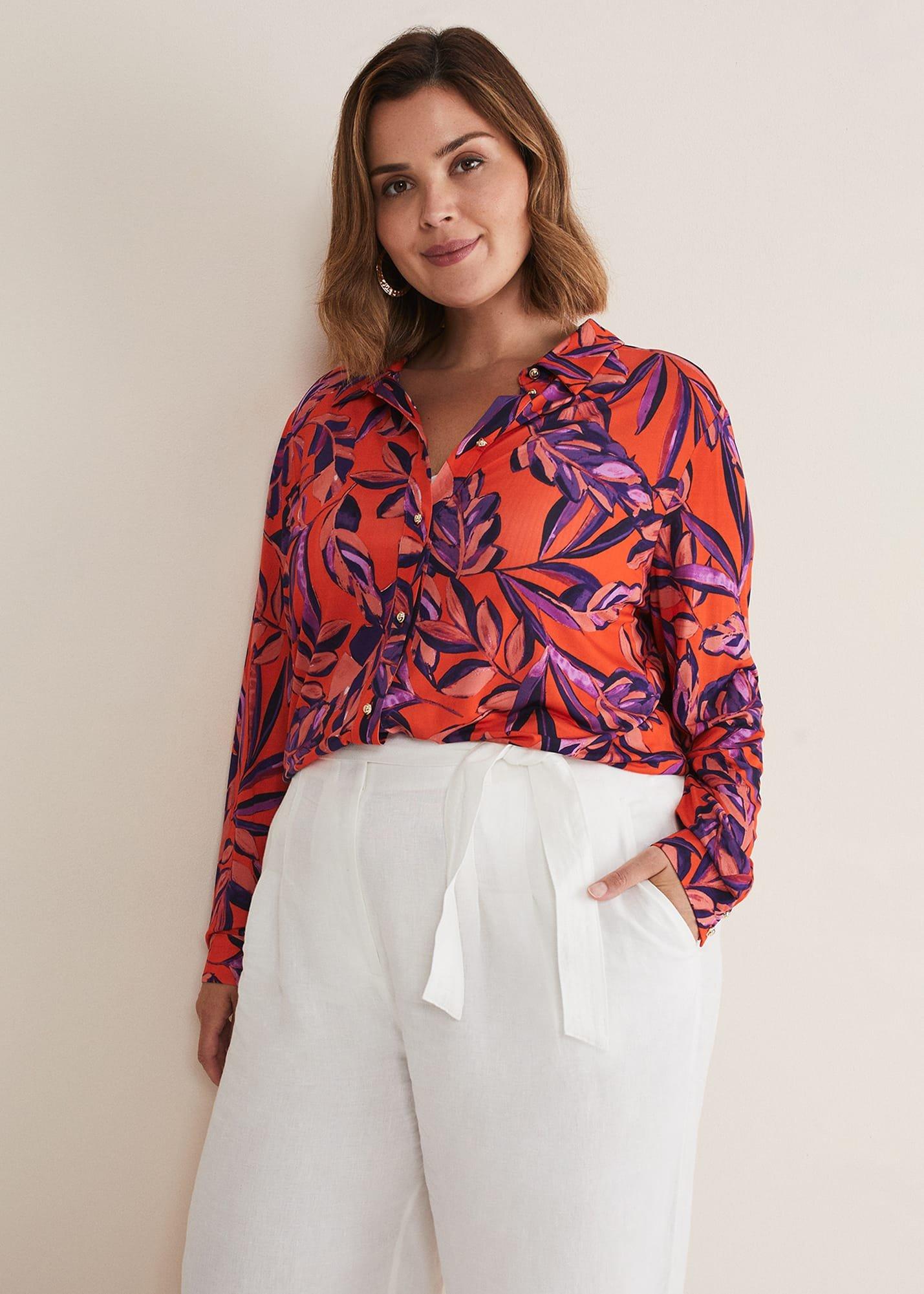Shareen Leaf Print Shirt