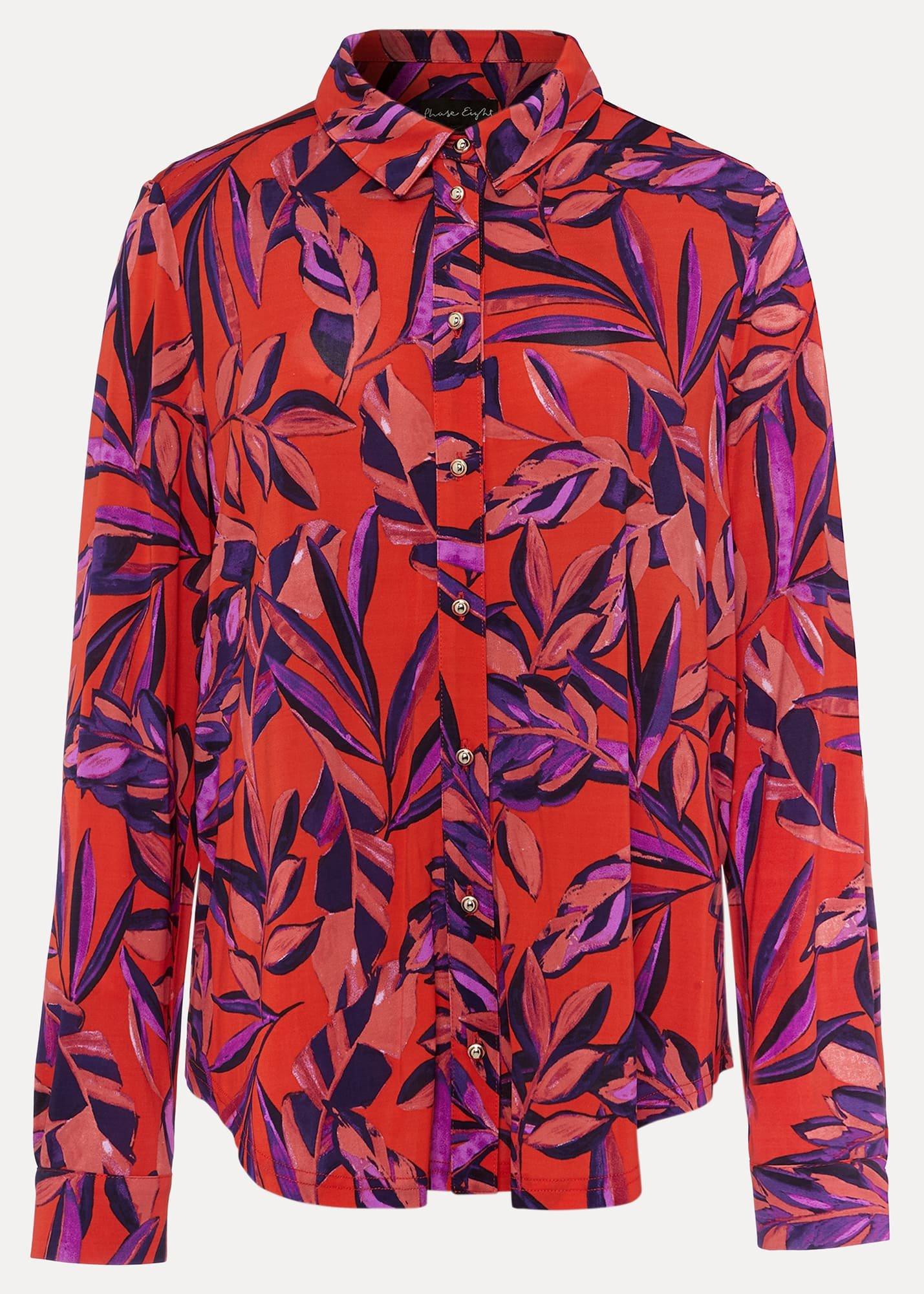 Shareen Leaf Print Shirt