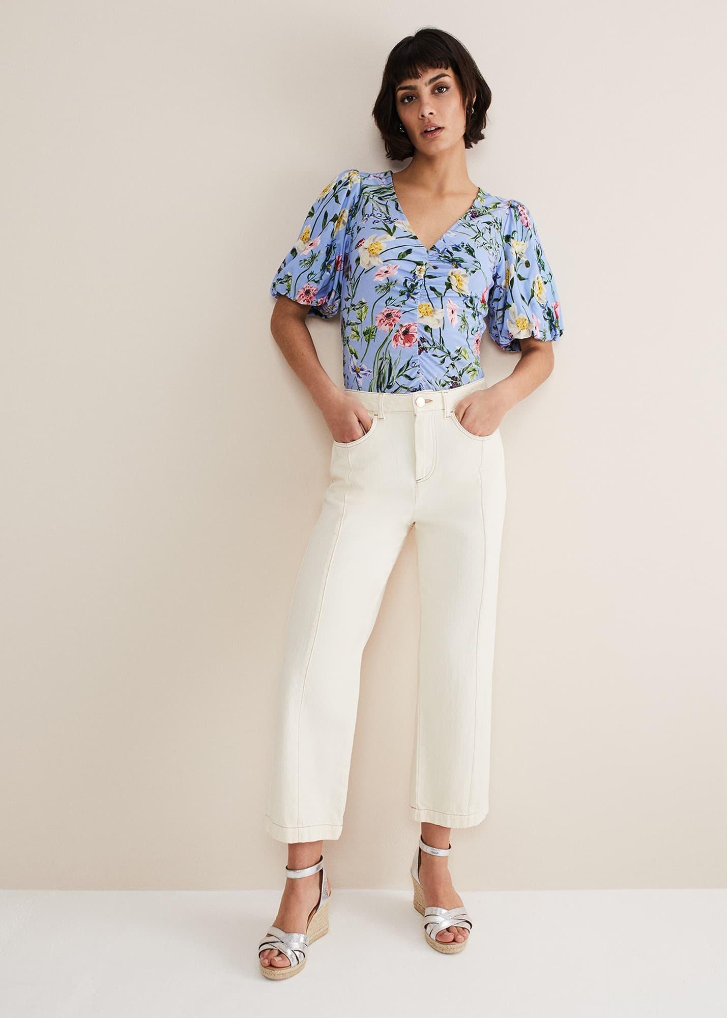 Donda Floral Ruched Top