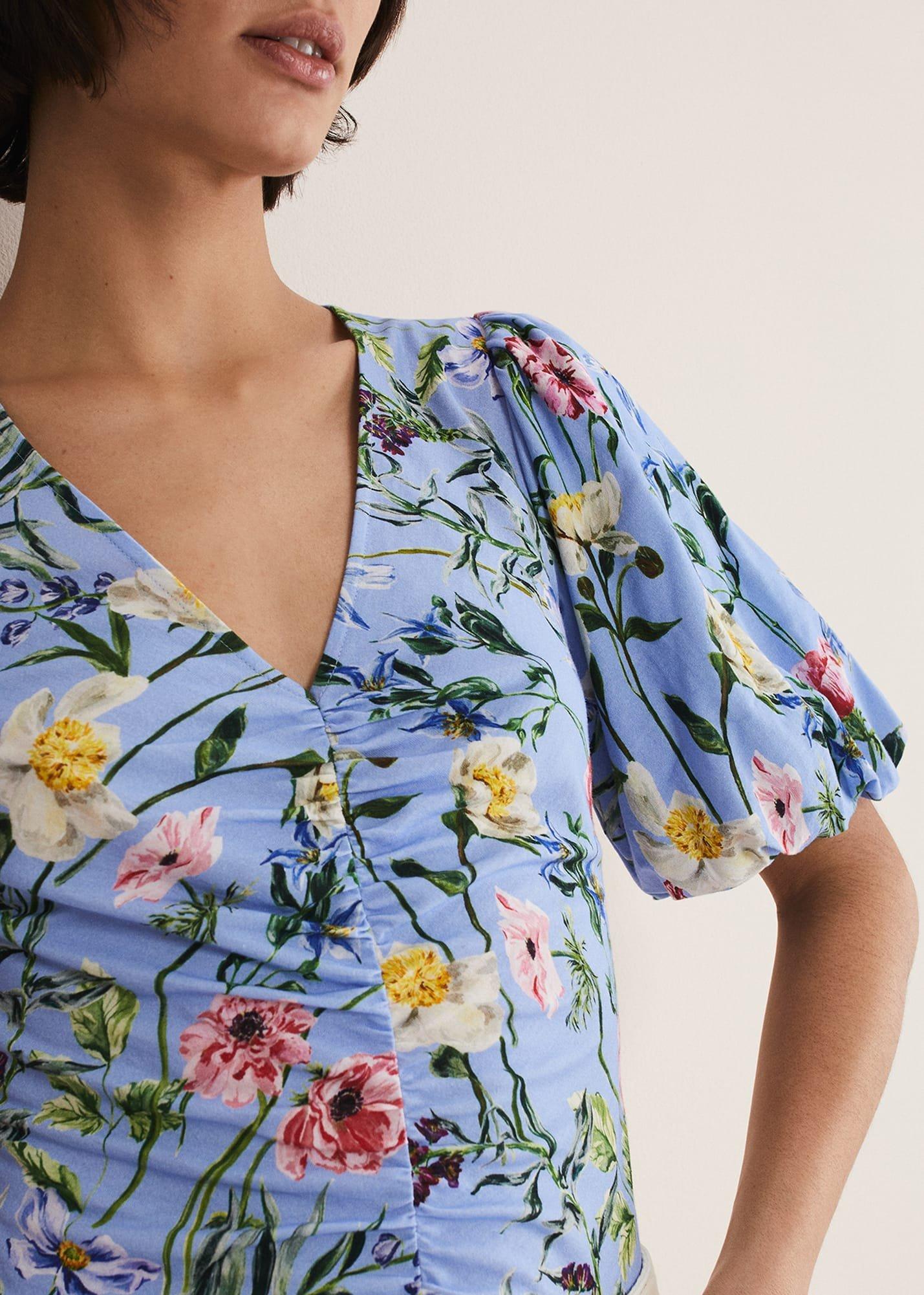 Donda Floral Ruched Top
