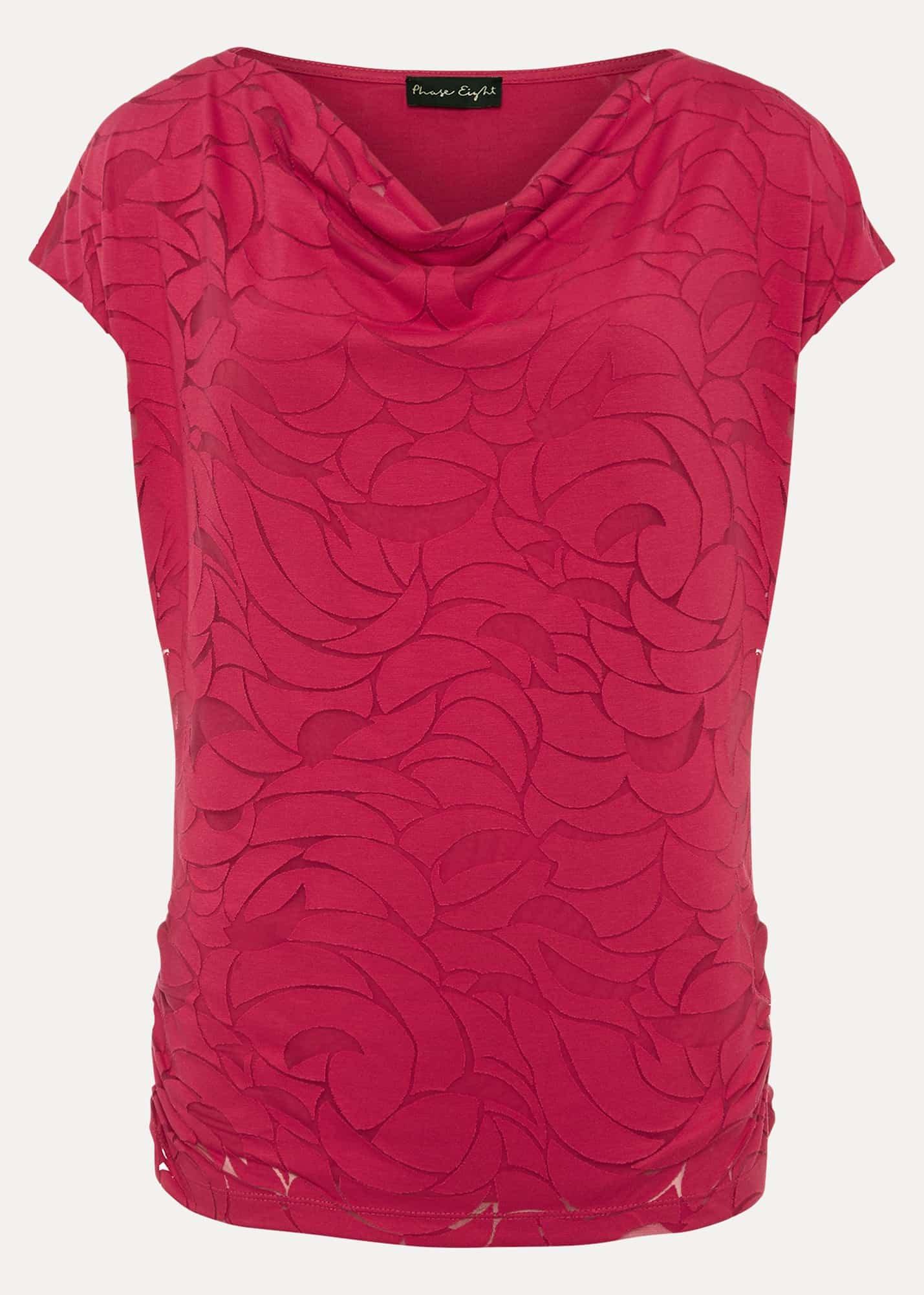 Trishna Burnout Cowl Neck Top