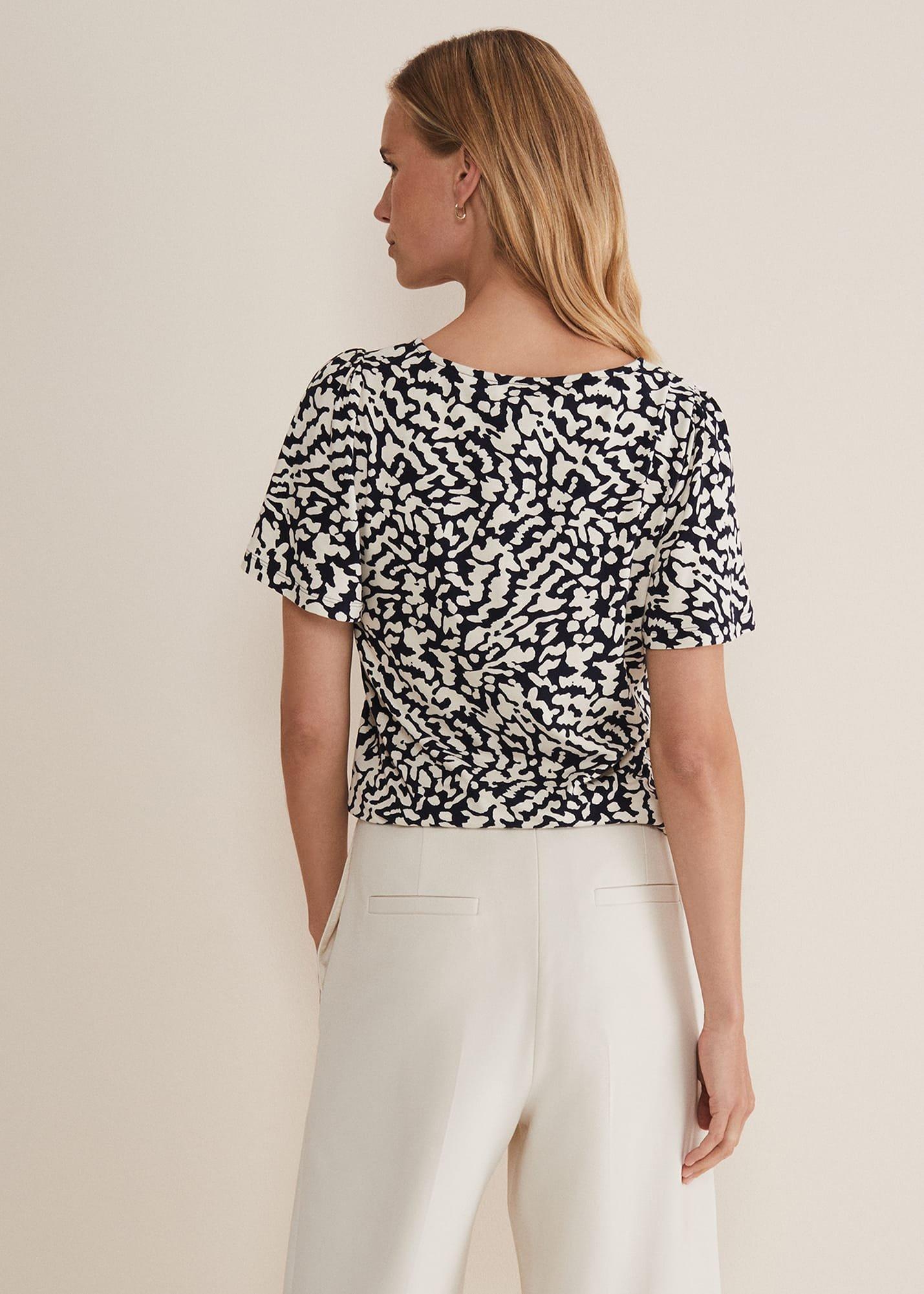 Nayana Jersey Abstract Top