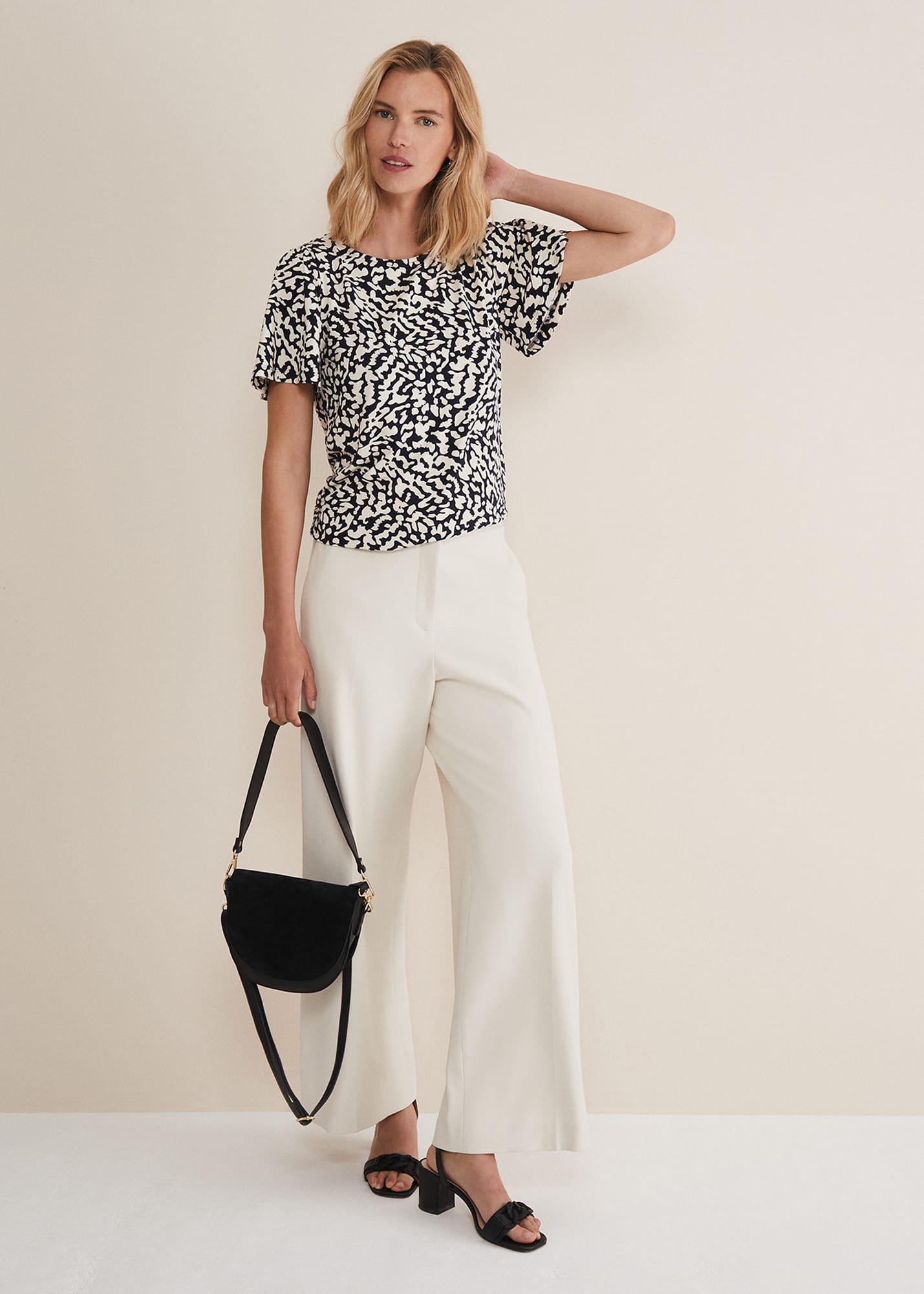 Nayana Jersey Abstract Top