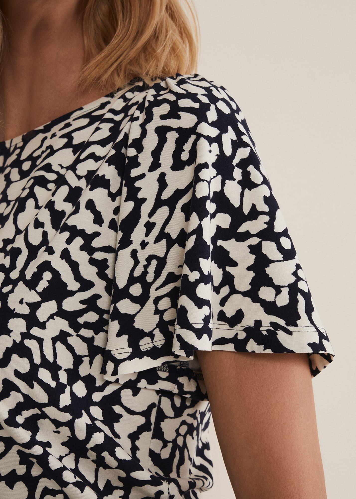 Nayana Jersey Abstract Top