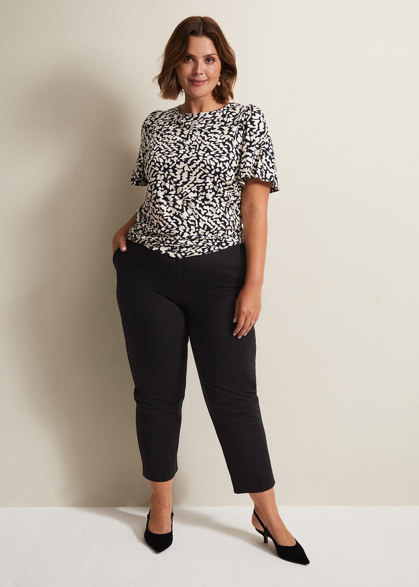 Nayana Jersey Abstract Top
