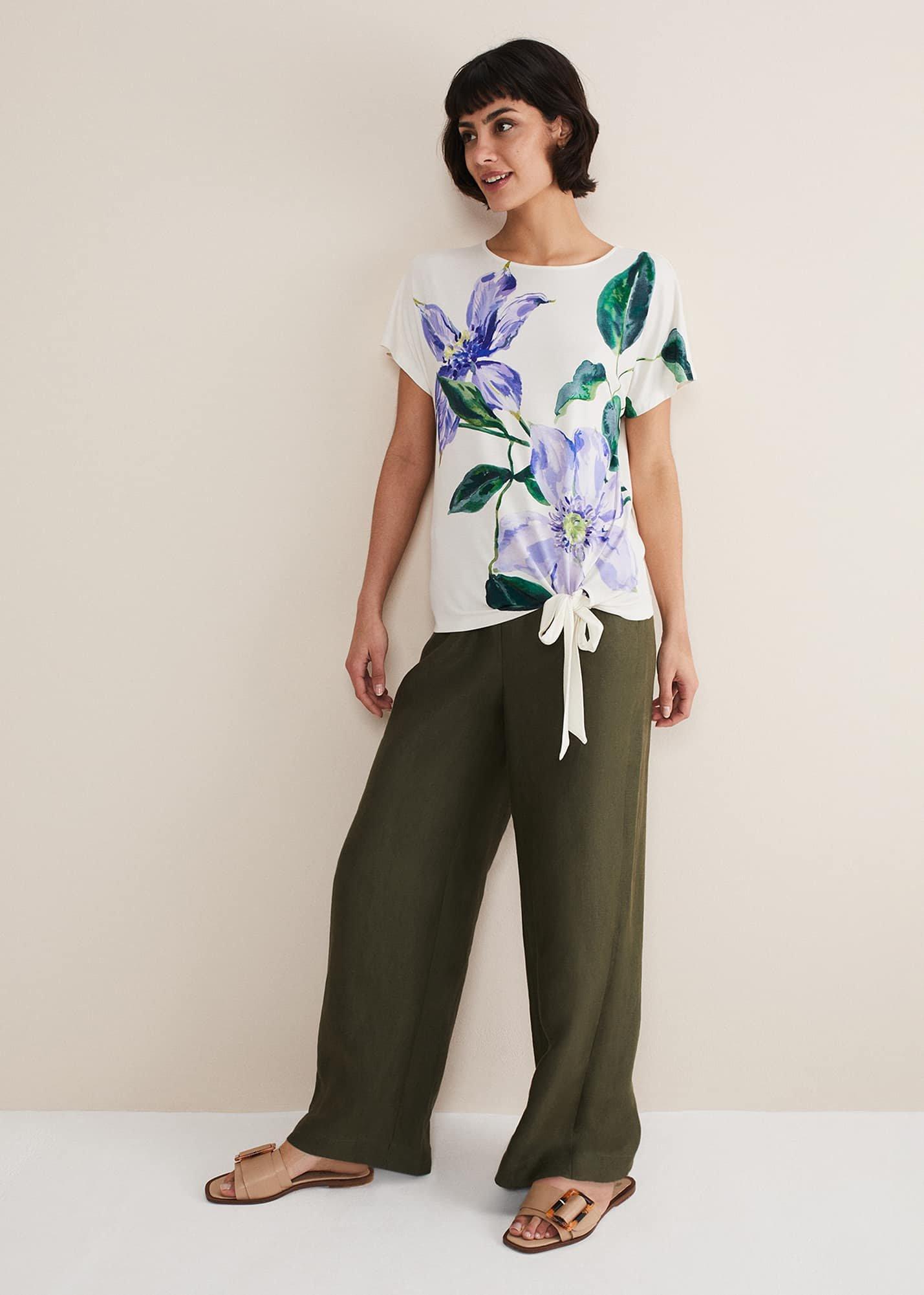 Fiorella Tie Front Top