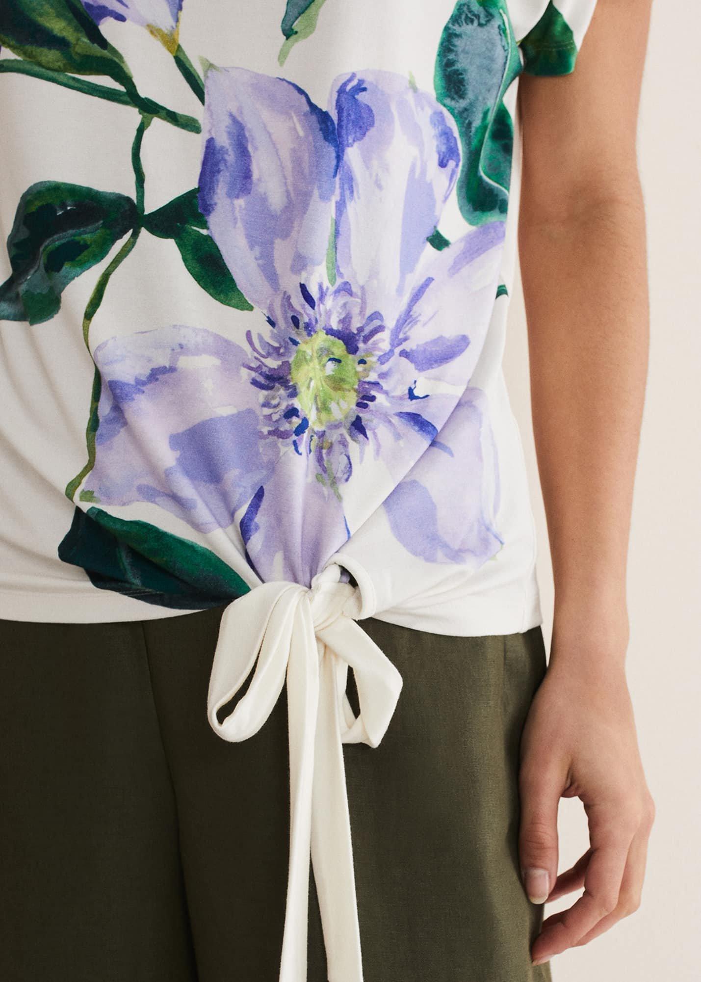 Fiorella Tie Front Top