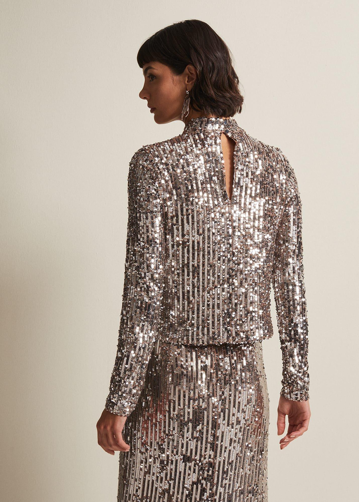 Zaylee Sequin Top