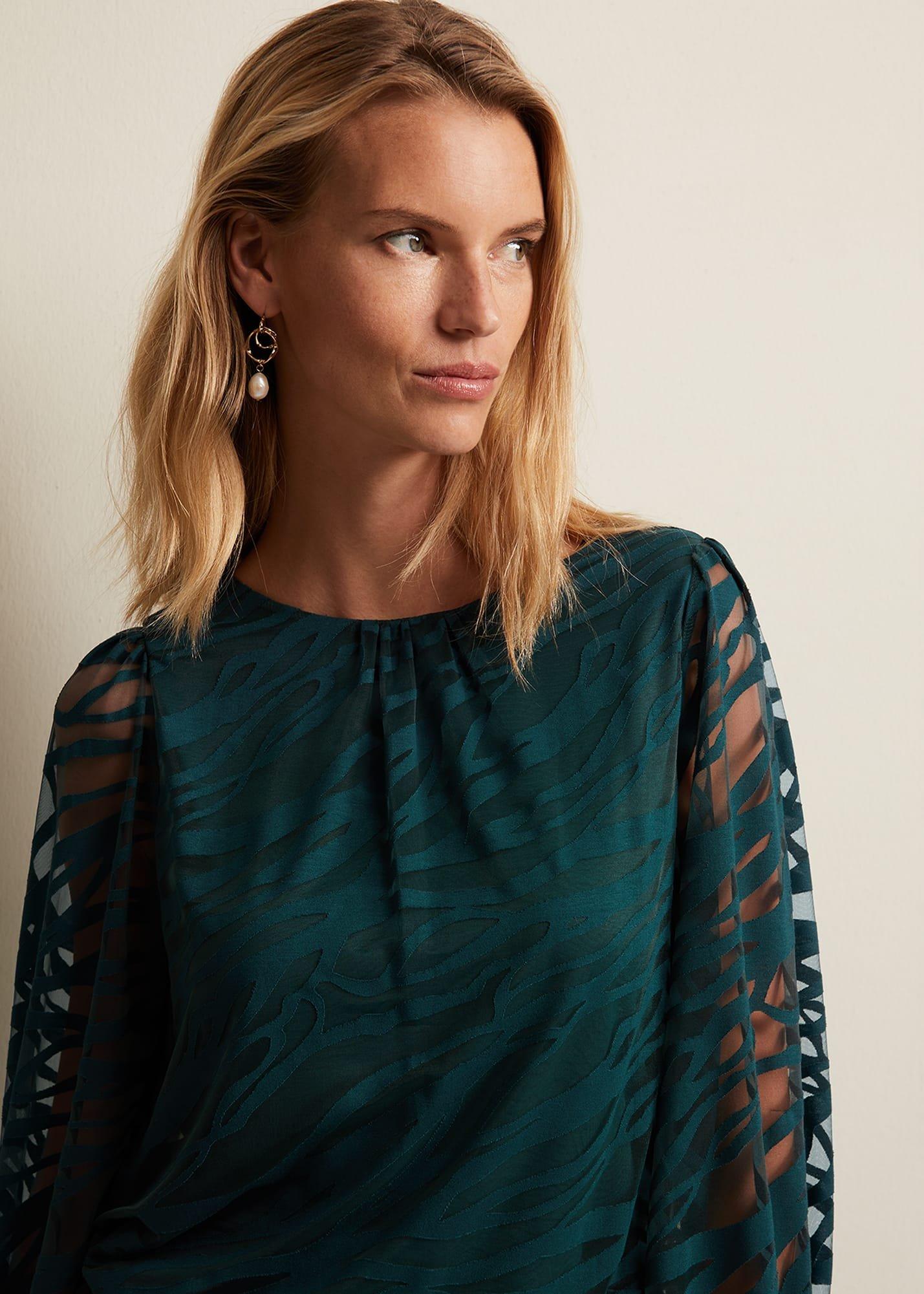 Sarai Swirl Burnout Top