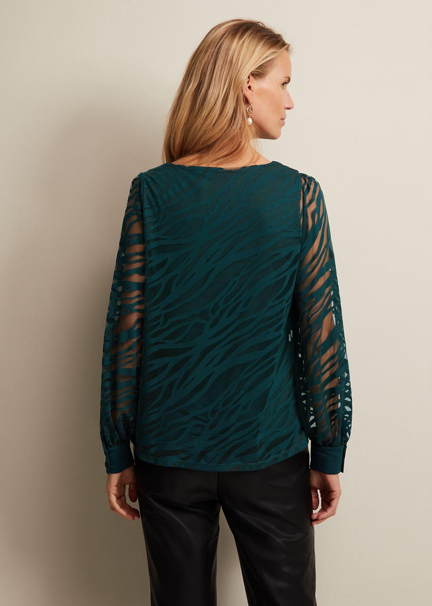 Sarai Swirl Burnout Top