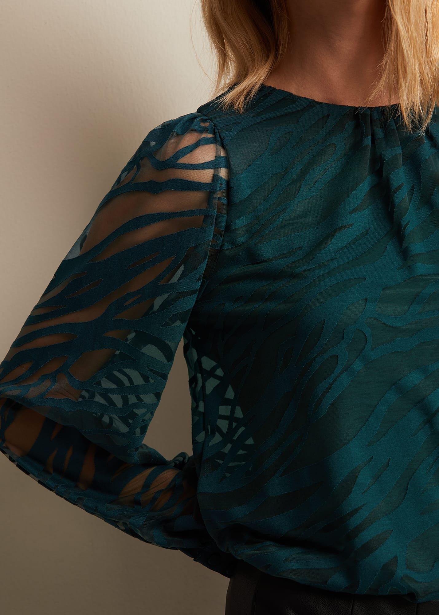 Sarai Swirl Burnout Top
