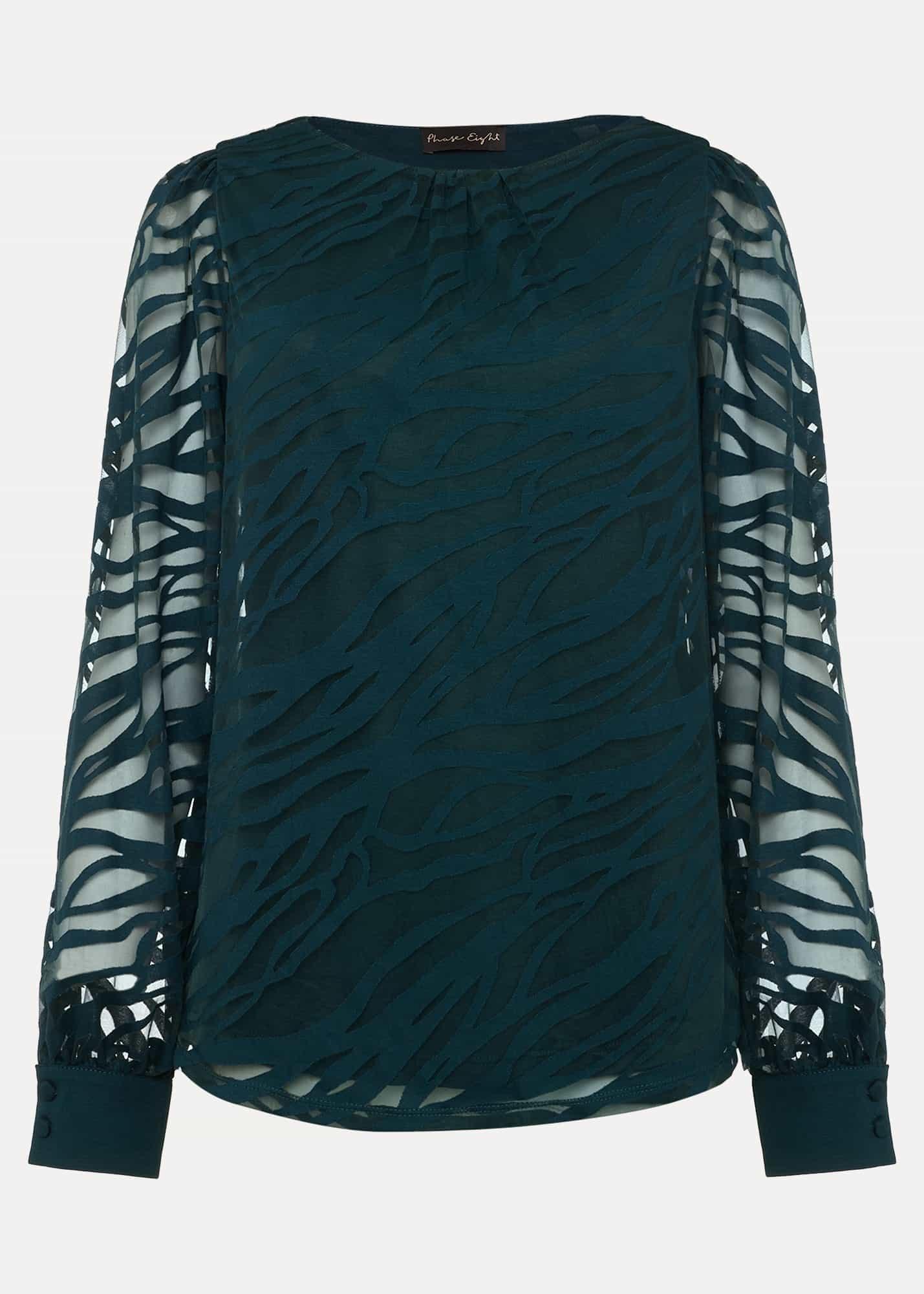 Sarai Swirl Burnout Top