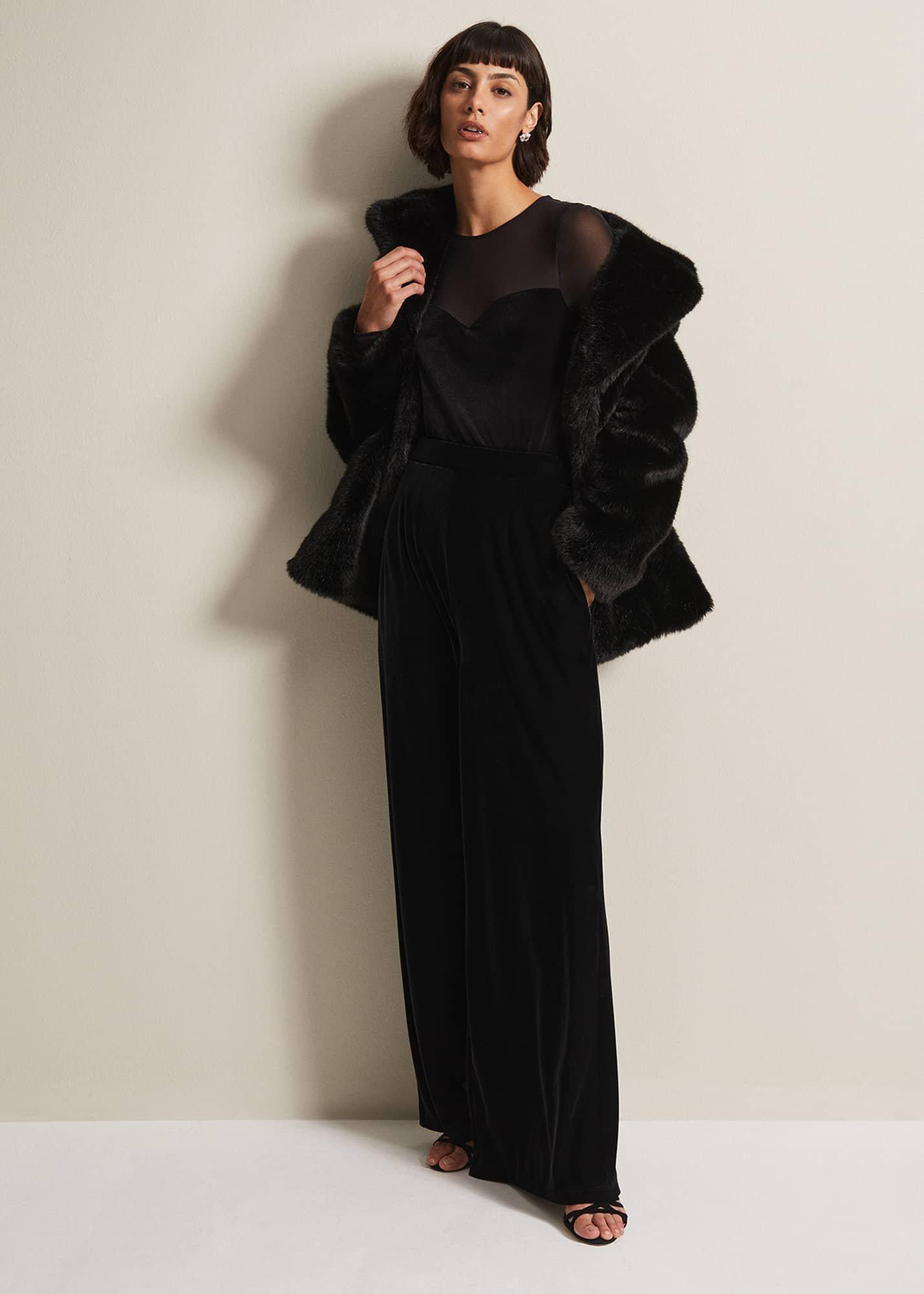 Elouise Velvet Mesh Top