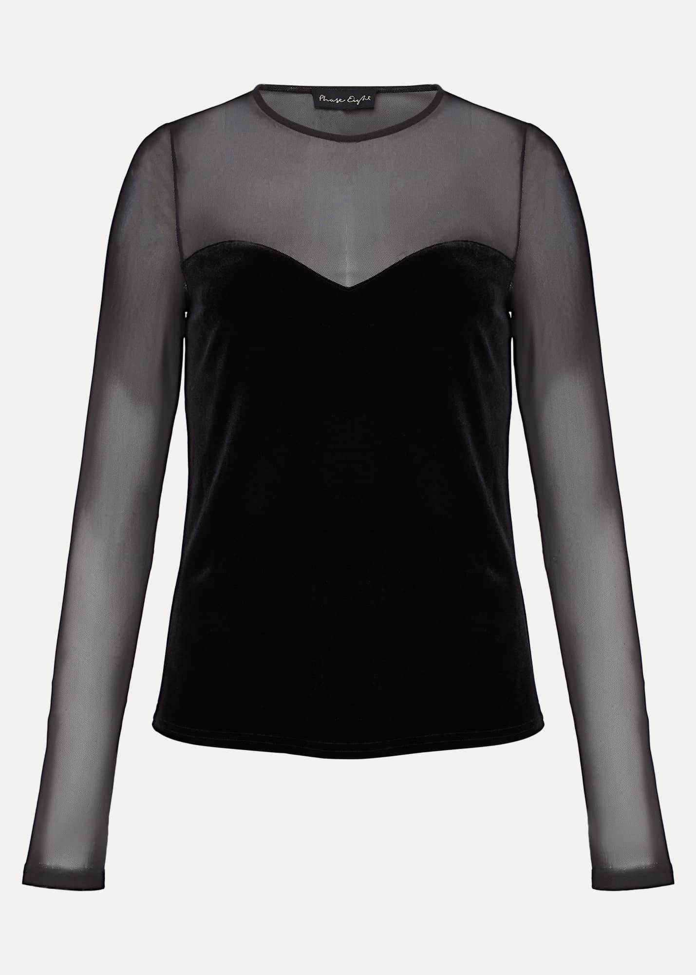 Elouise Velvet Mesh Top