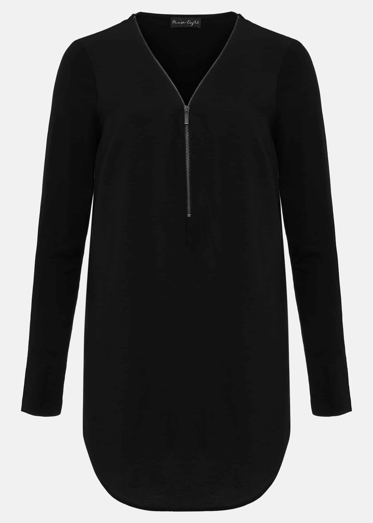 Alaina Longline Zip Detail Tunic