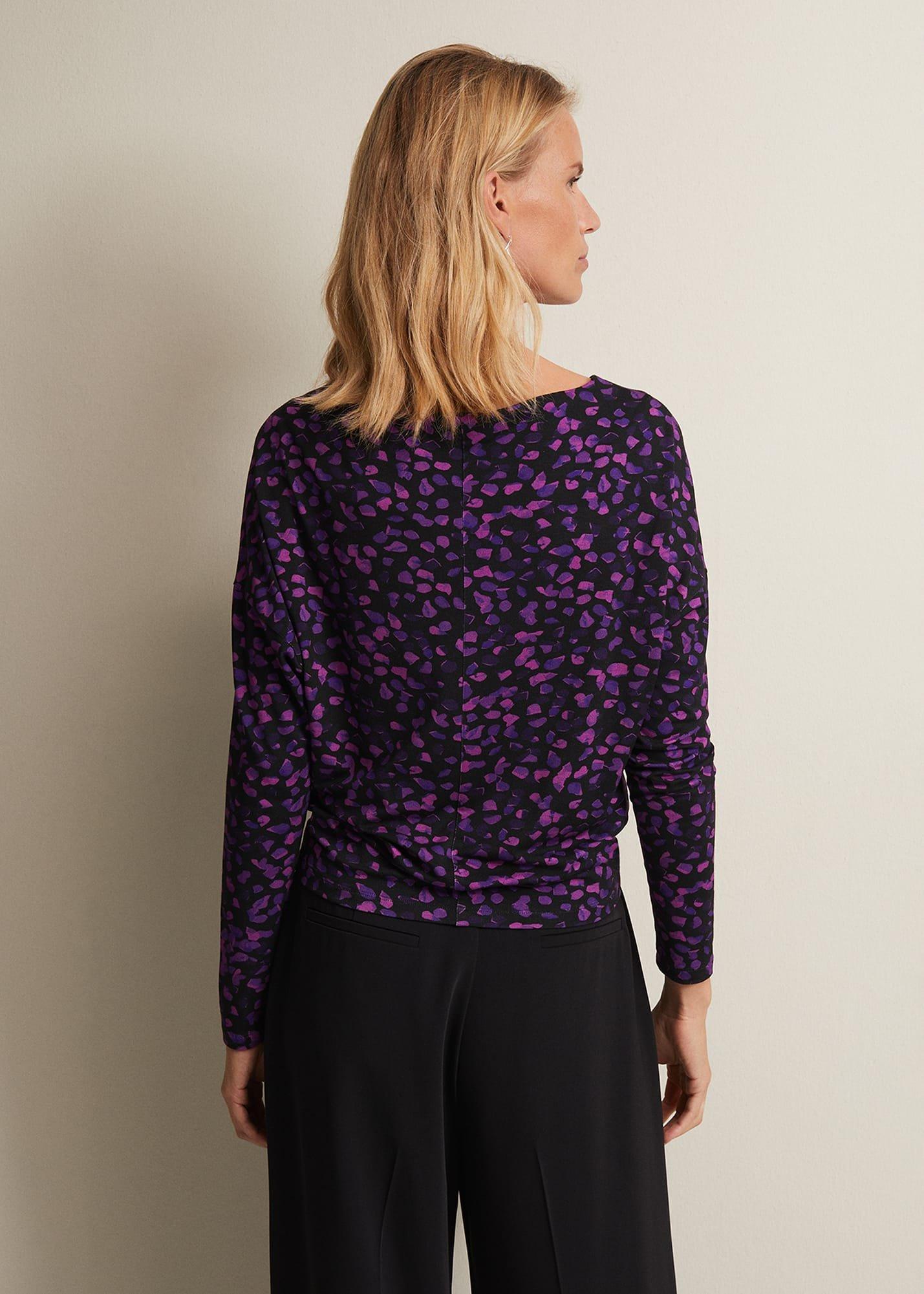Ronie Abstract Pleated Top