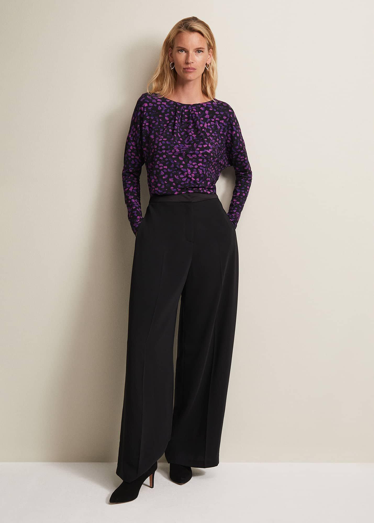 Ronie Abstract Pleated Top