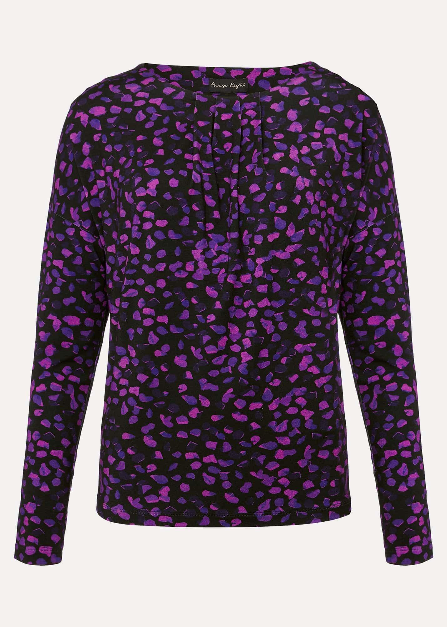 Ronie Abstract Pleated Top