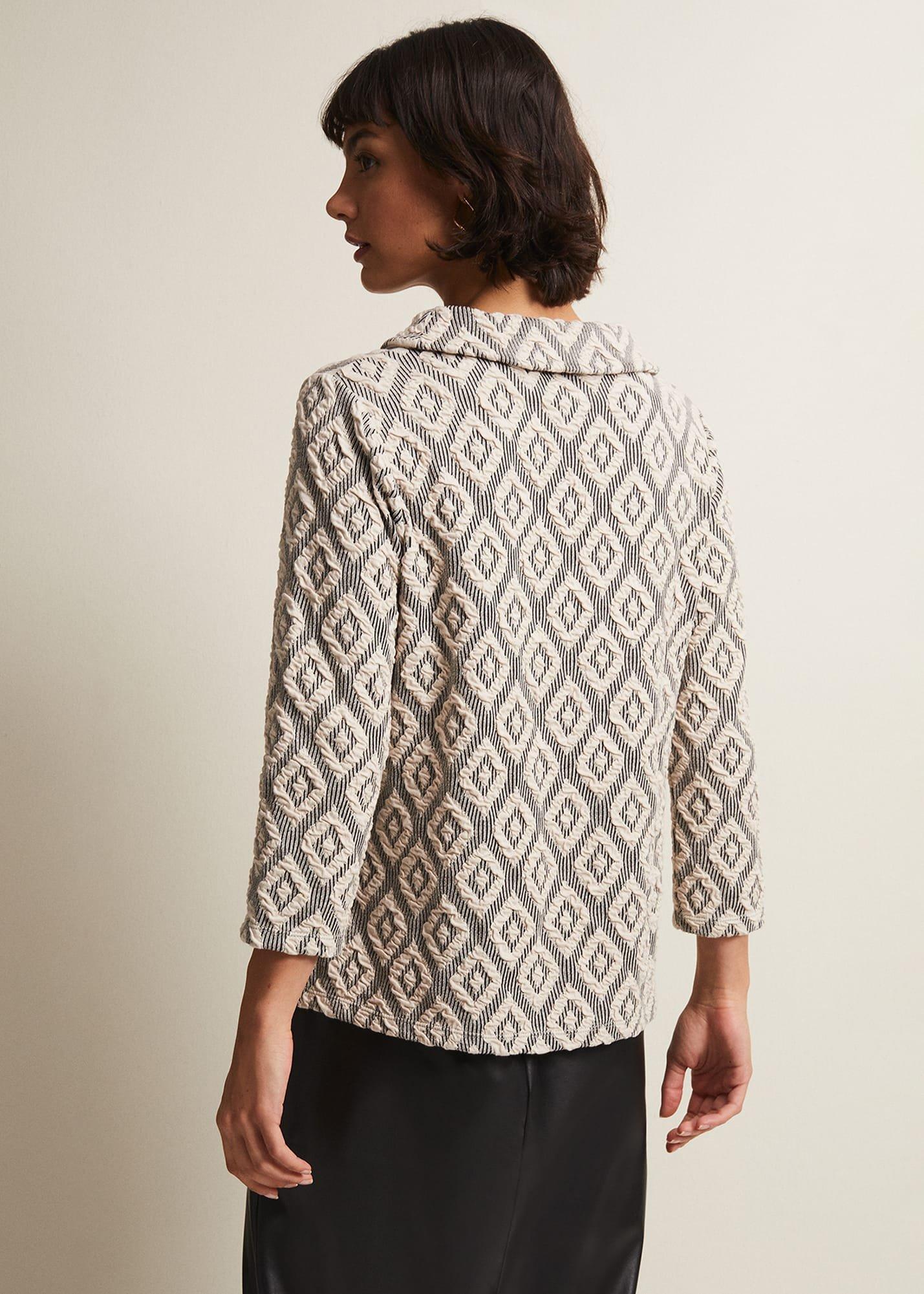 Rena Diamond Textured Top