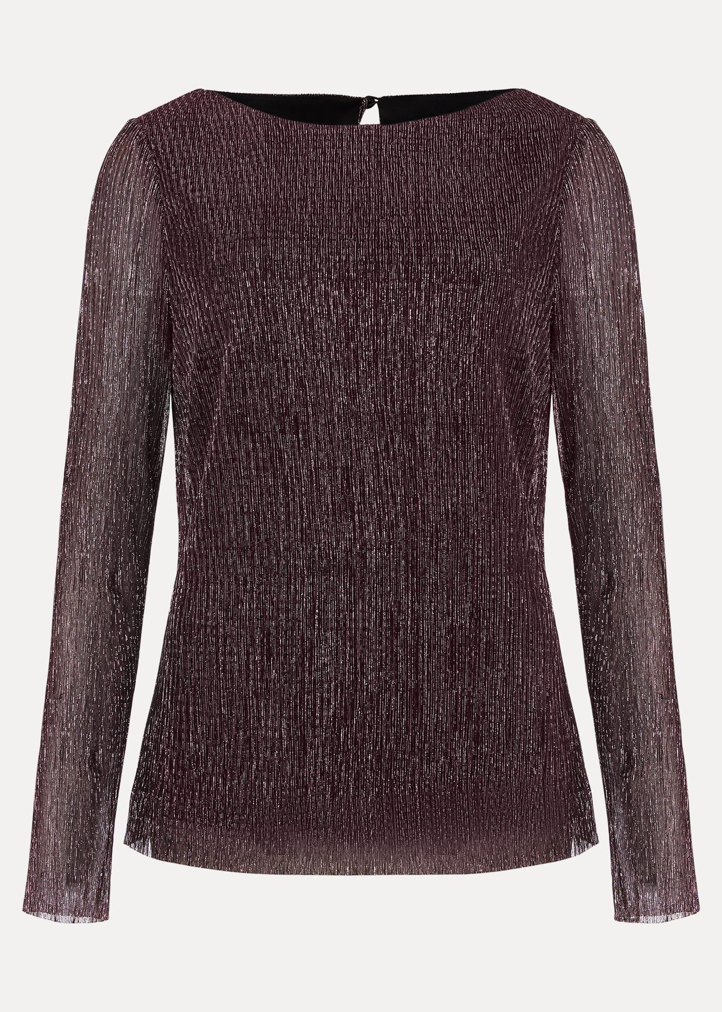Alix Sparkly Plisse Top
