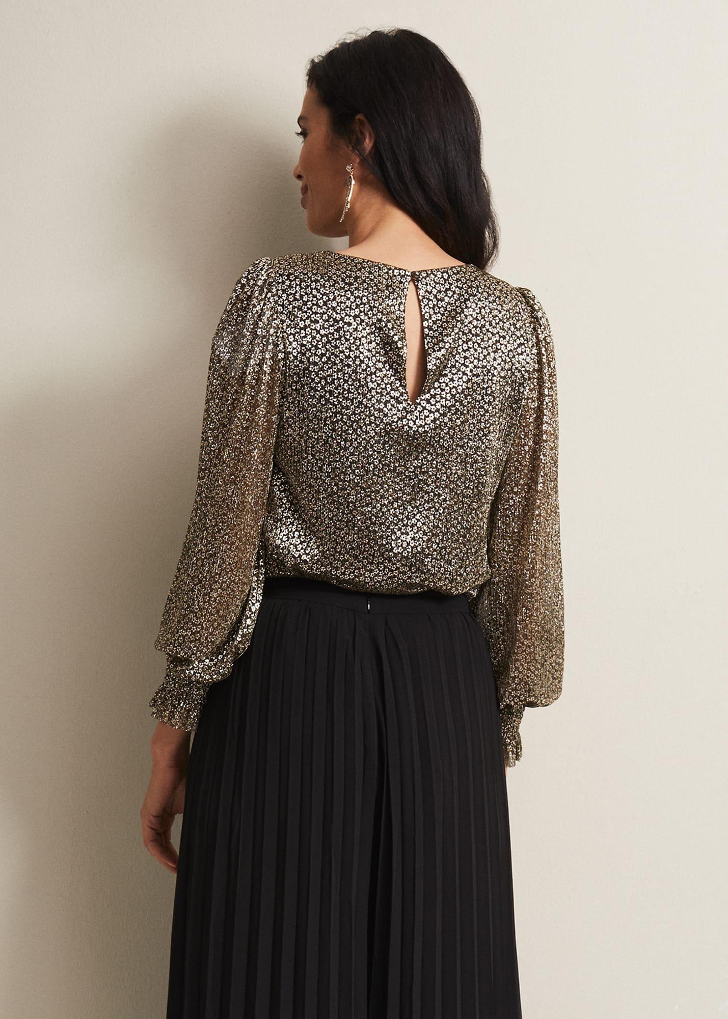 Valery Plisse Foil Top