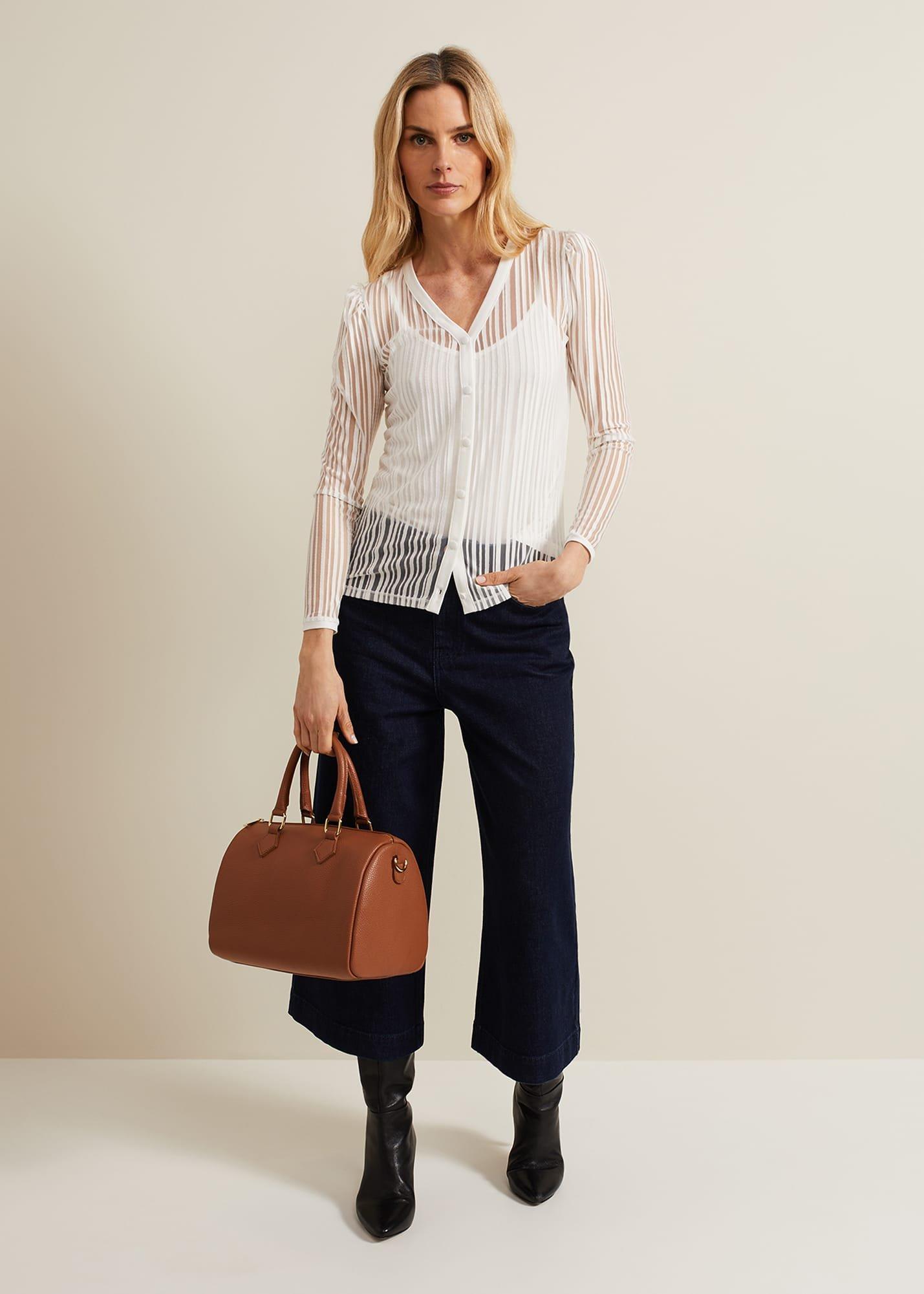 Loraine Linear Burnout Top