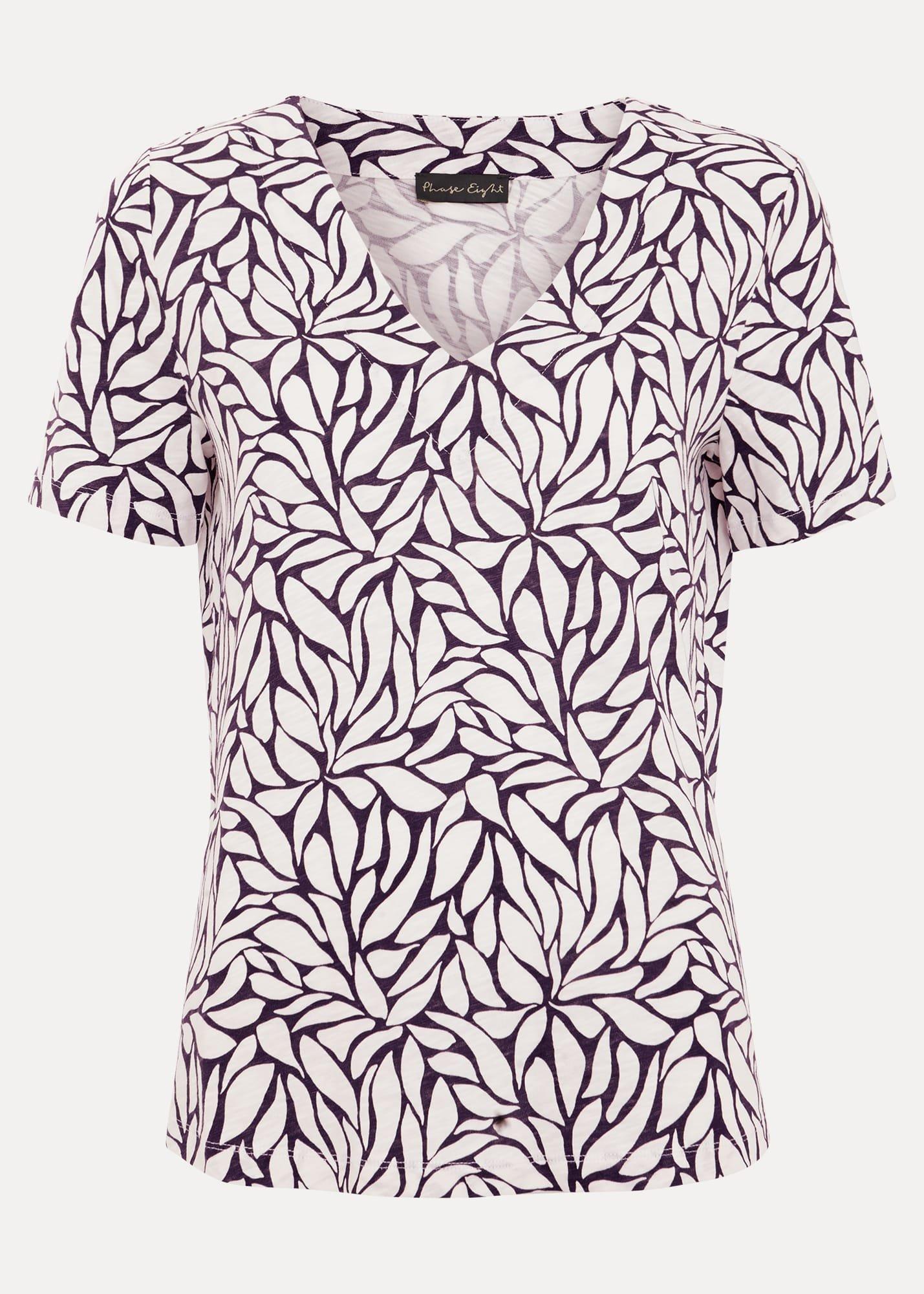 Alice Leaf Print Top