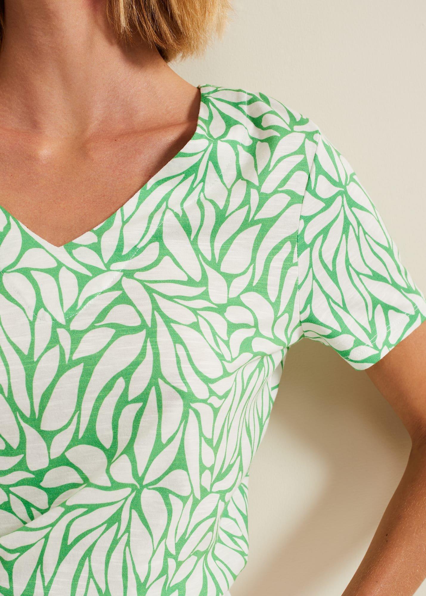 Alice Leaf Print Top
