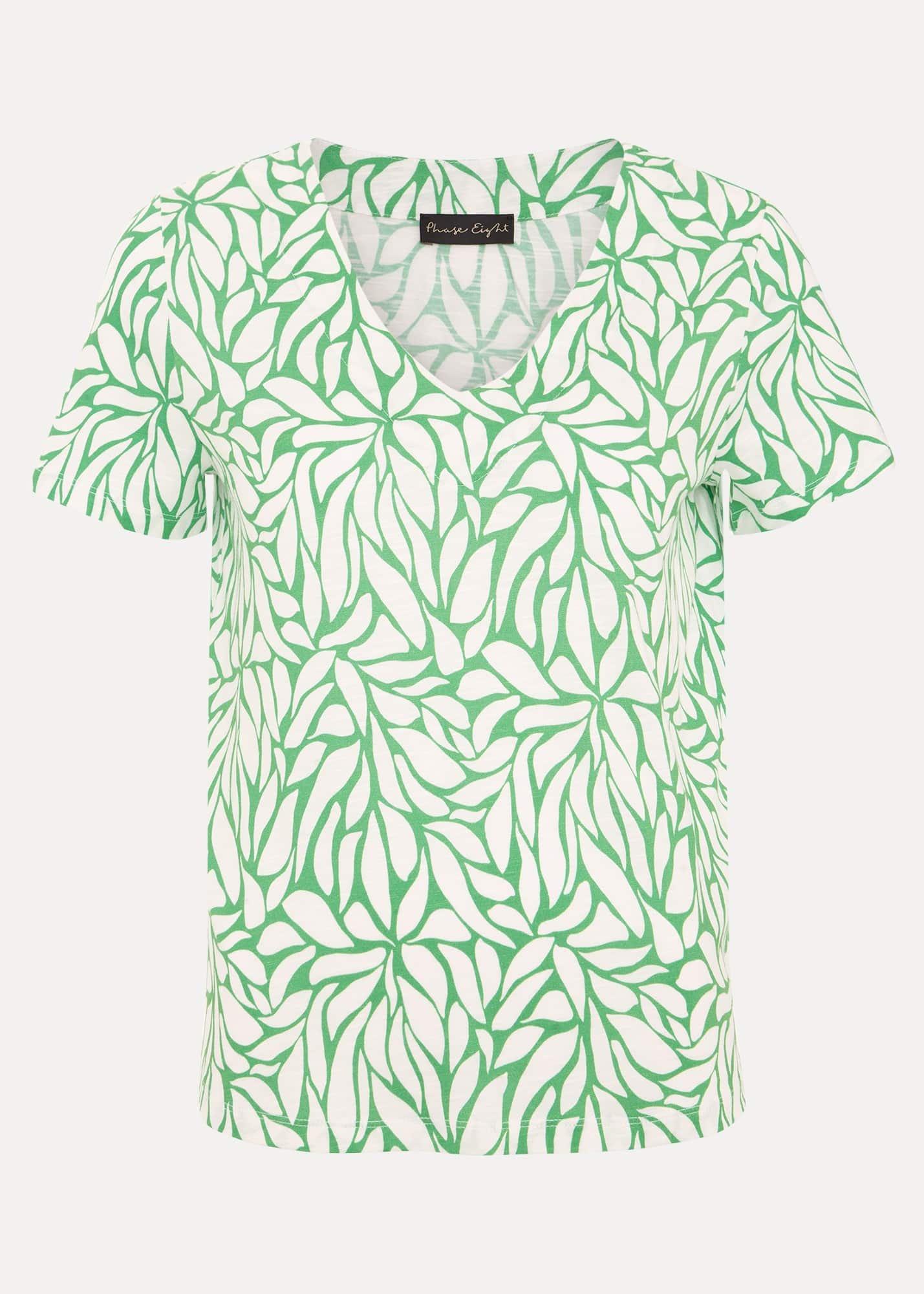 Alice Leaf Print Top