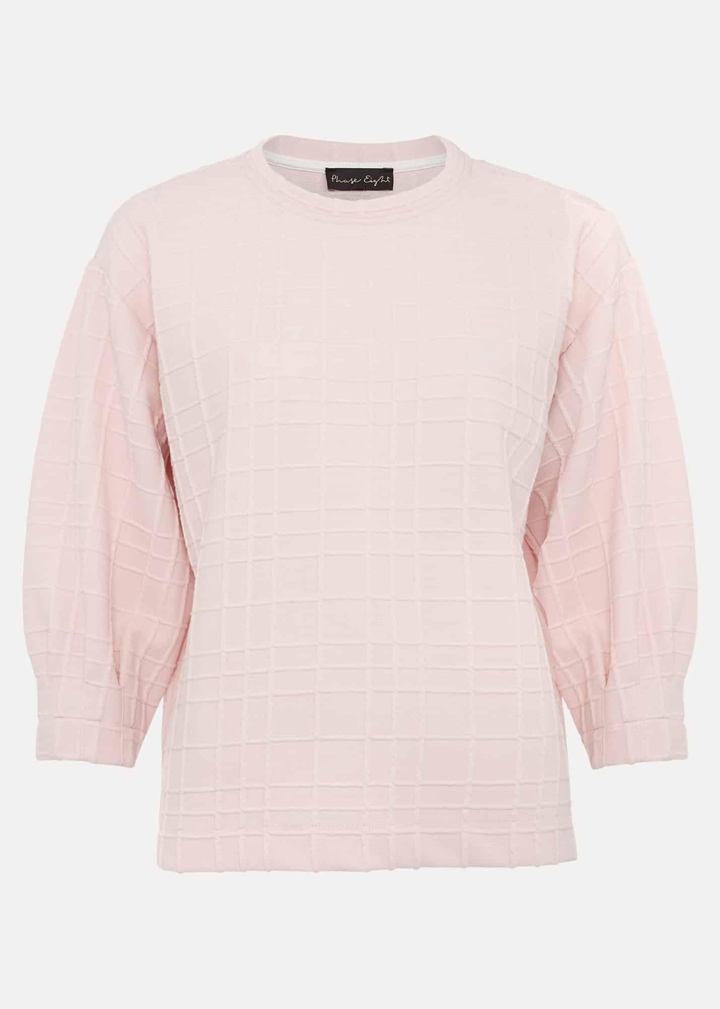 Tracy Check Textured Top
