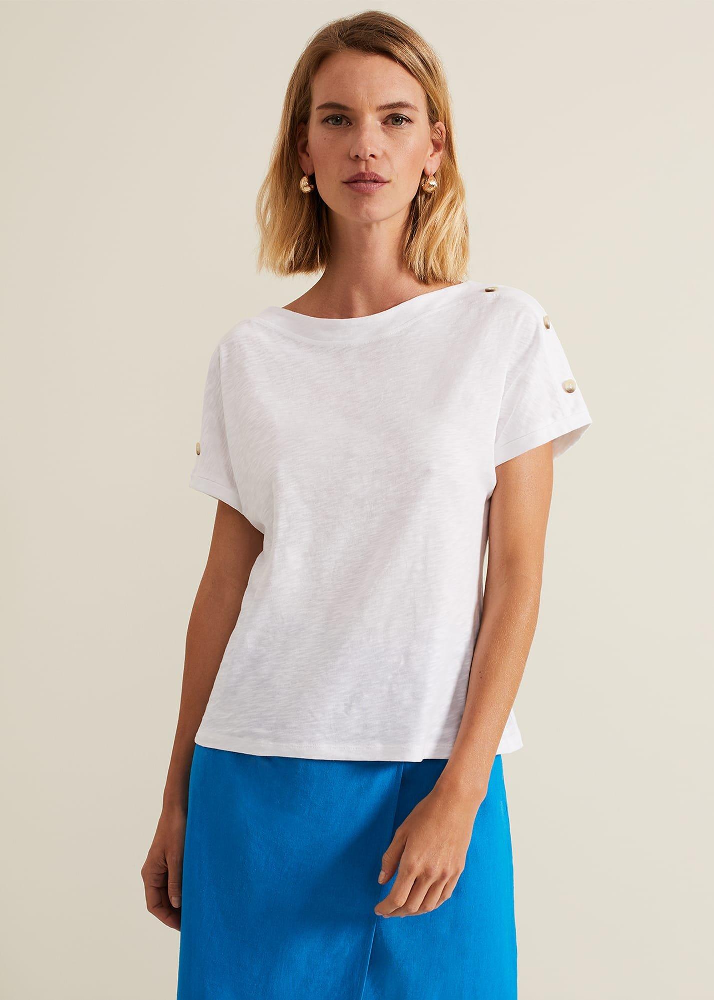 Suzie Button Detail Top