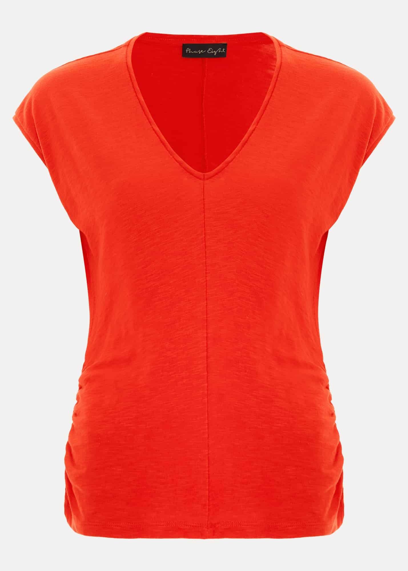 Jenny V Neck Ruched Top