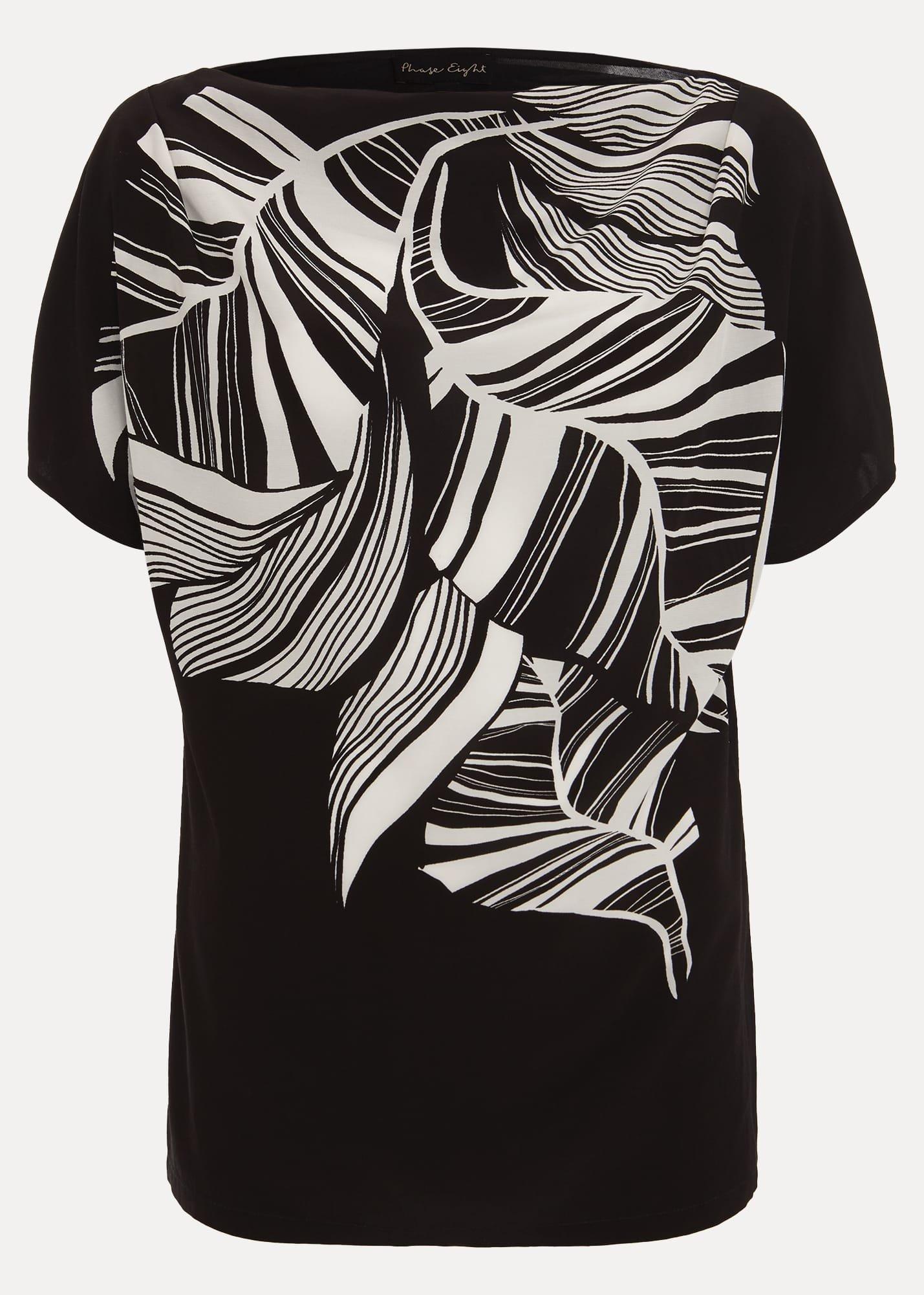 Lyra Woven Front Print Top