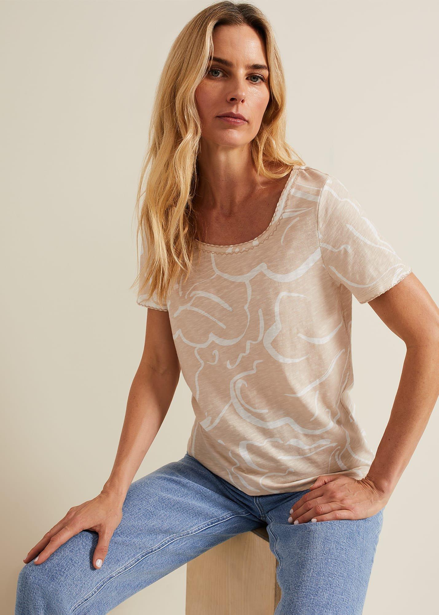 Nia Linear Print Top