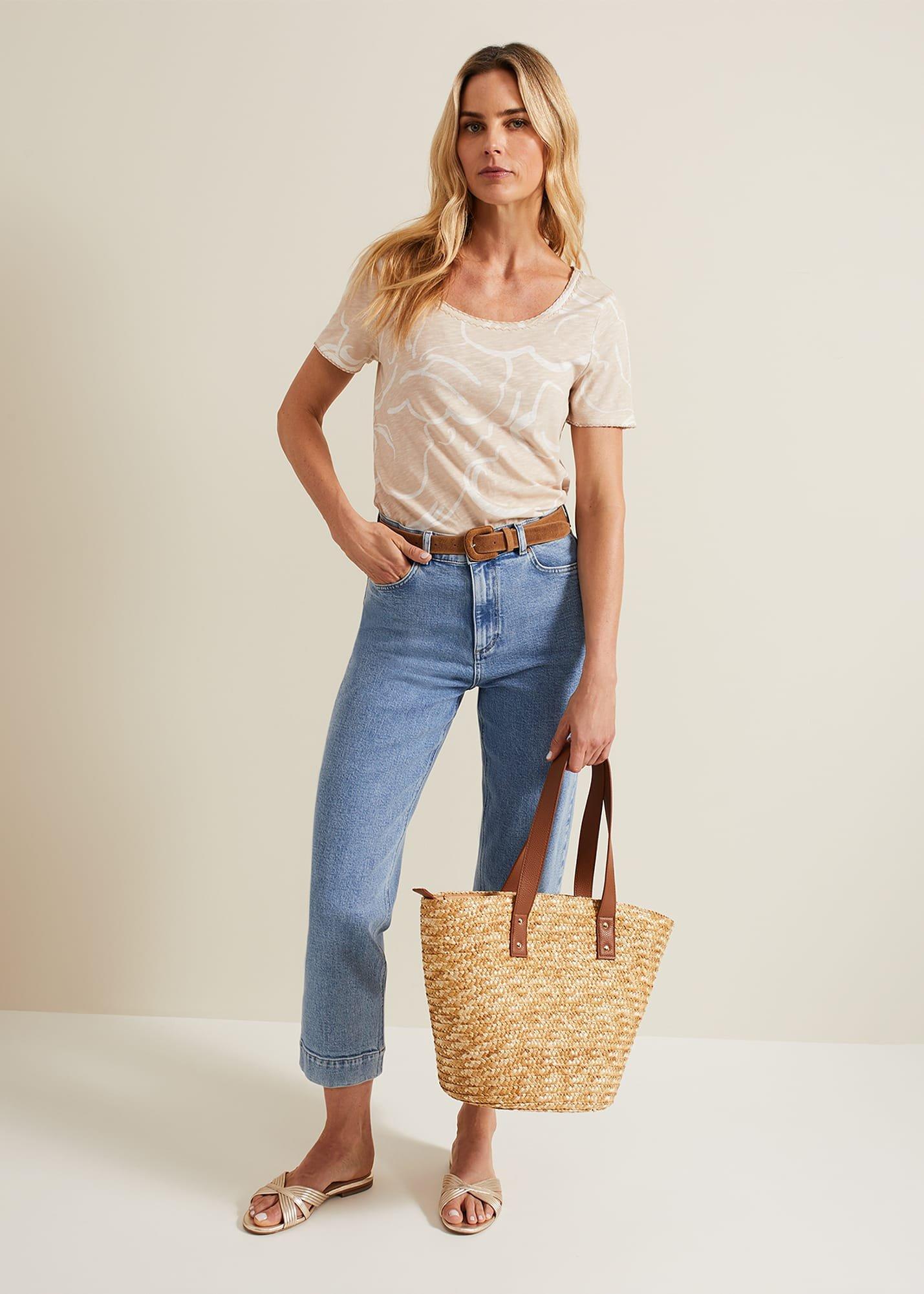Nia Linear Print Top