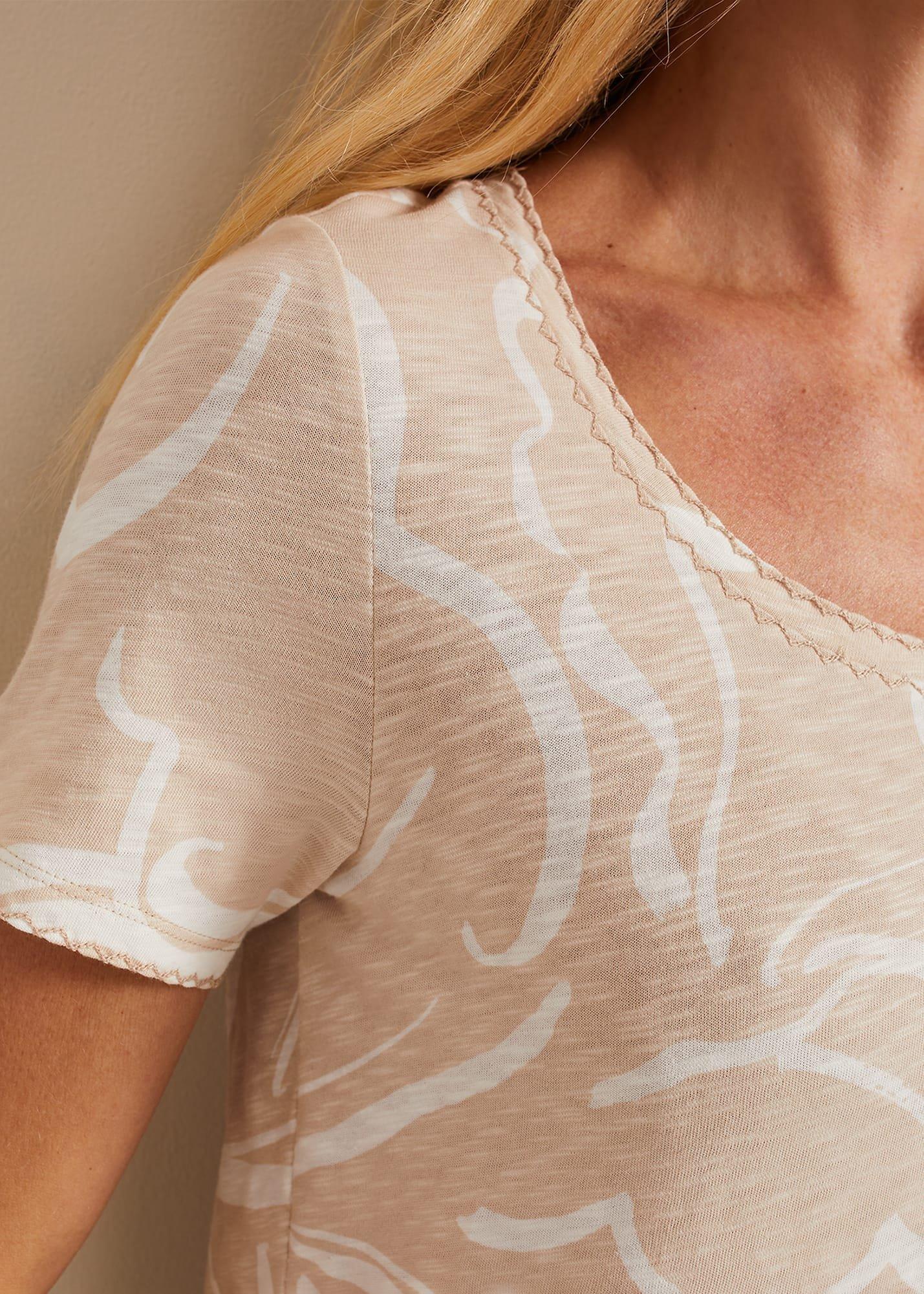 Nia Linear Print Top